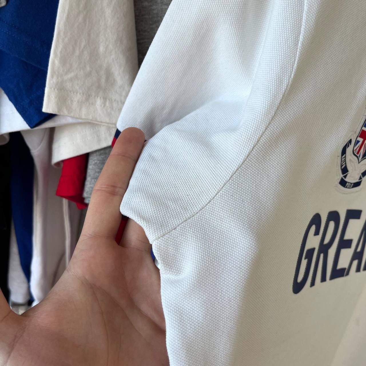 Designer × Polo Ralph Lauren Polo Ralph Lauren Great Britain Big Logo Polo Shirt Size US L / EU 52-54 / 3 - 4 Thumbnail