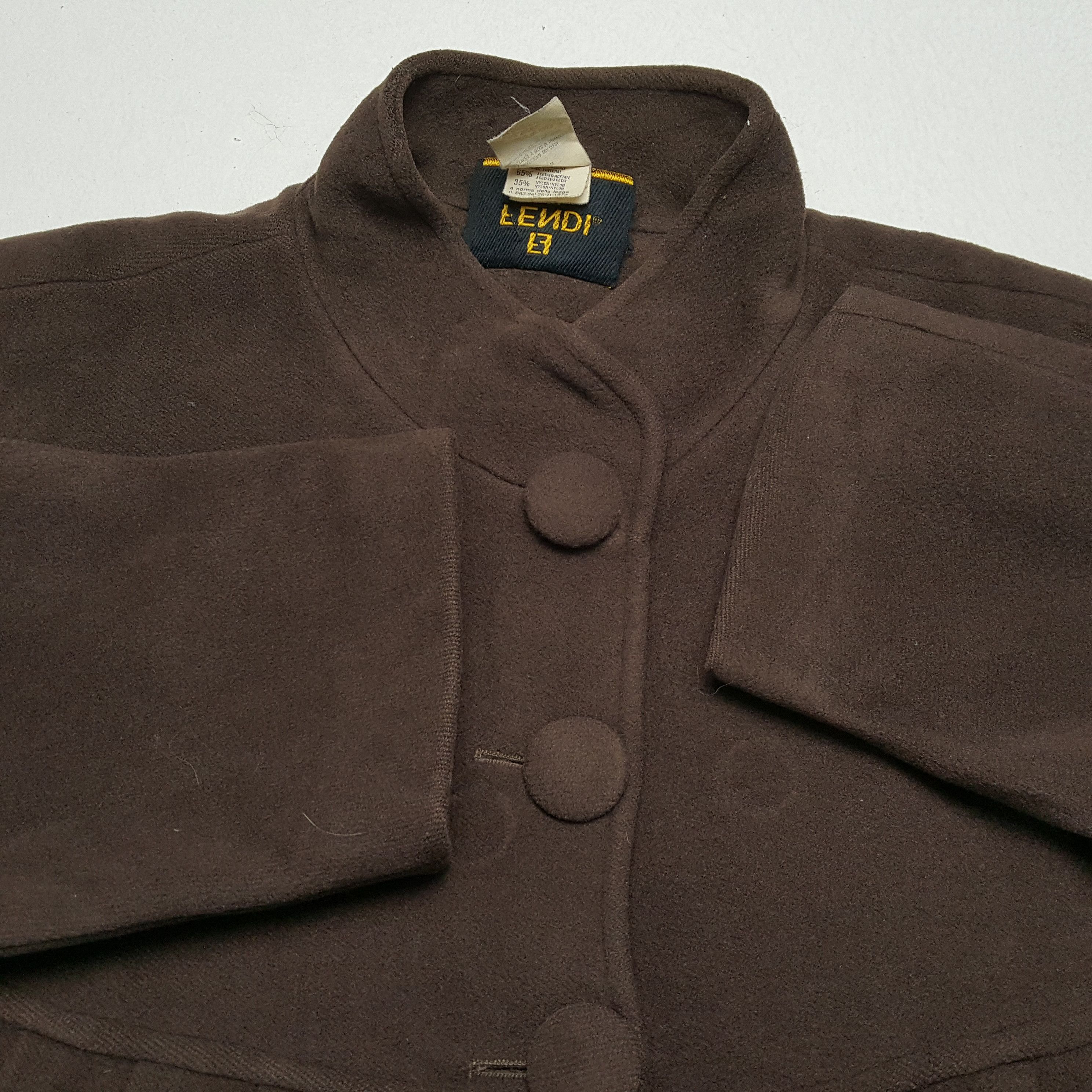 Fendi × Vintage Vintage FENDI Italian Fashion Brand Distressed Jacket Size L / US 10 / IT 46 - 11 Thumbnail