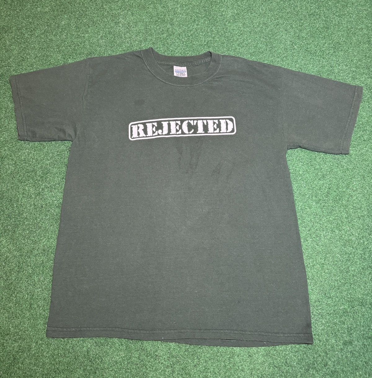 Vintage Vintage 90s Rejected Stamp Christian Church Erie Pa T Shirt Size US L / EU 52-54 / 3 - 1 Thumbnail