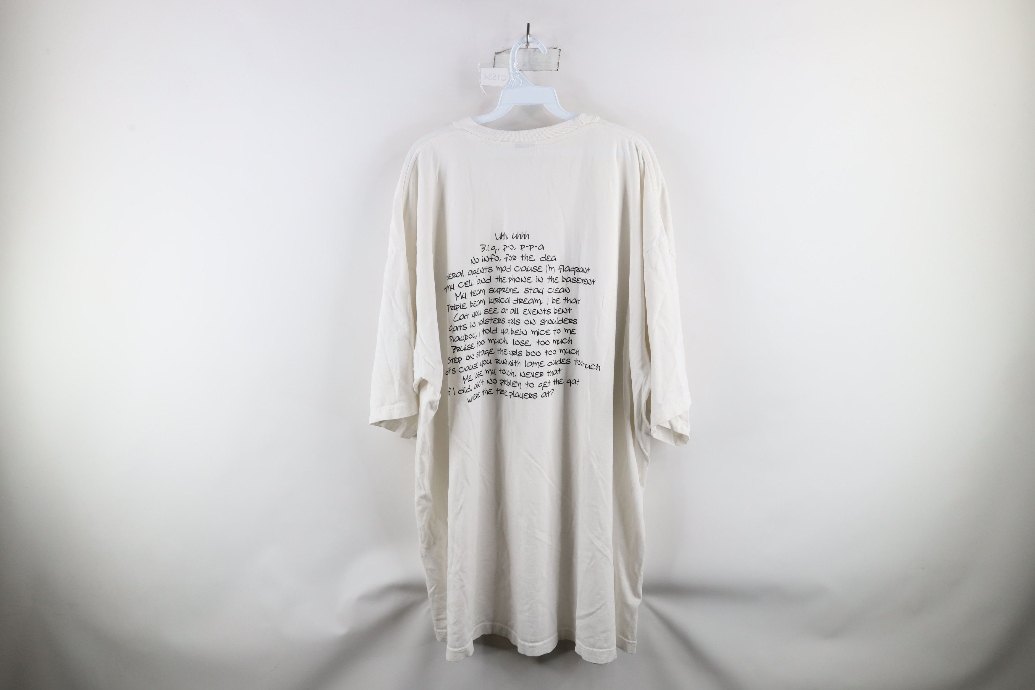 Vintage Vintage Y2K Biggie Smalls Mo Money Mo Problems Rap T-Shirt Size US XXL / EU 58 / 5 - 10 Thumbnail