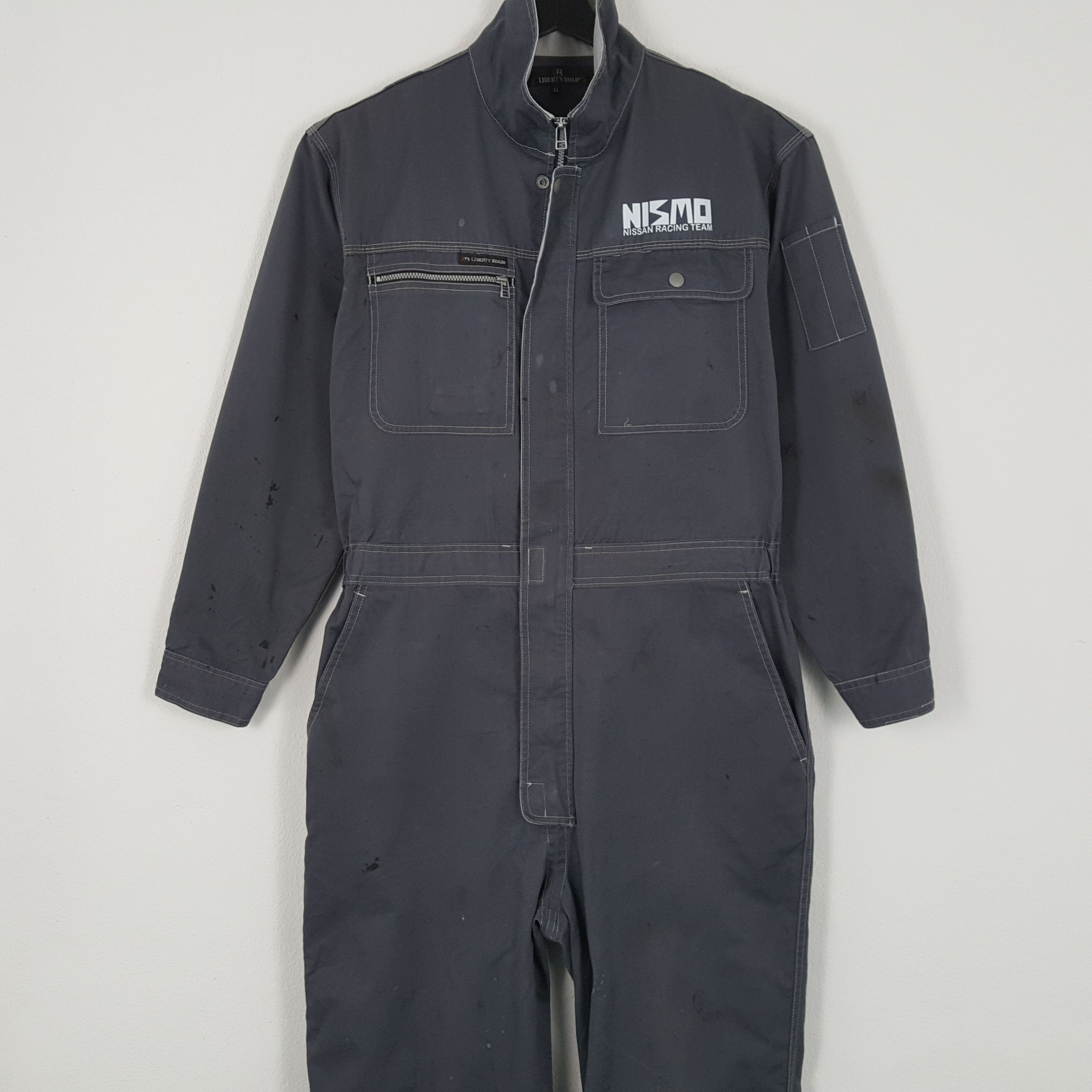 Japanese Brand × Vintage NISMO NISSAN RACING TEAM Workwear Custom Coverall Jacket Size US L / EU 52-54 / 3 - 5 Thumbnail