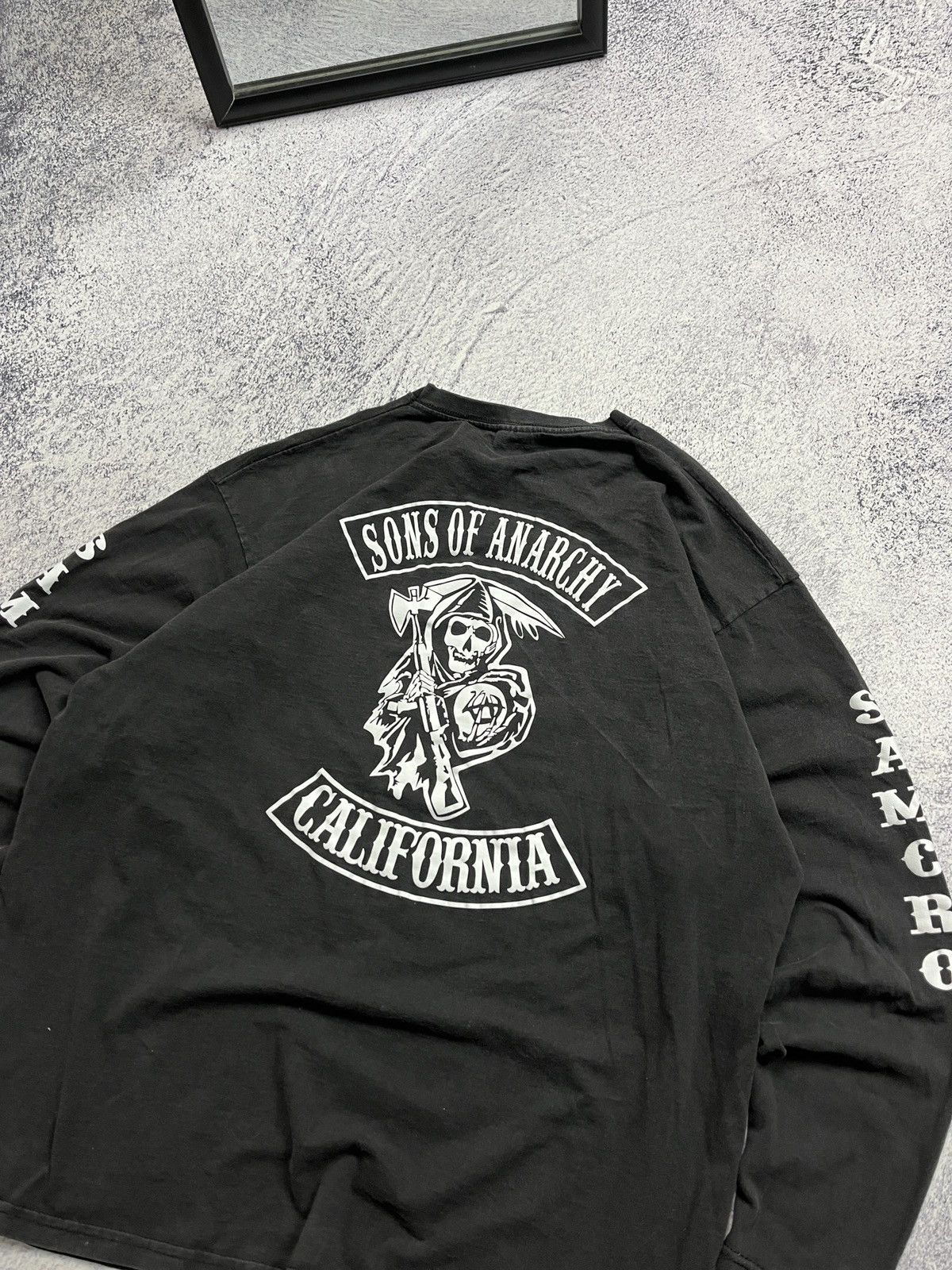 Band Tees × Vintage Vintage Sons Of Anarchy California Longsleeve T-Shirt Y2k Size US XL / EU 56 / 4 - 4 Thumbnail