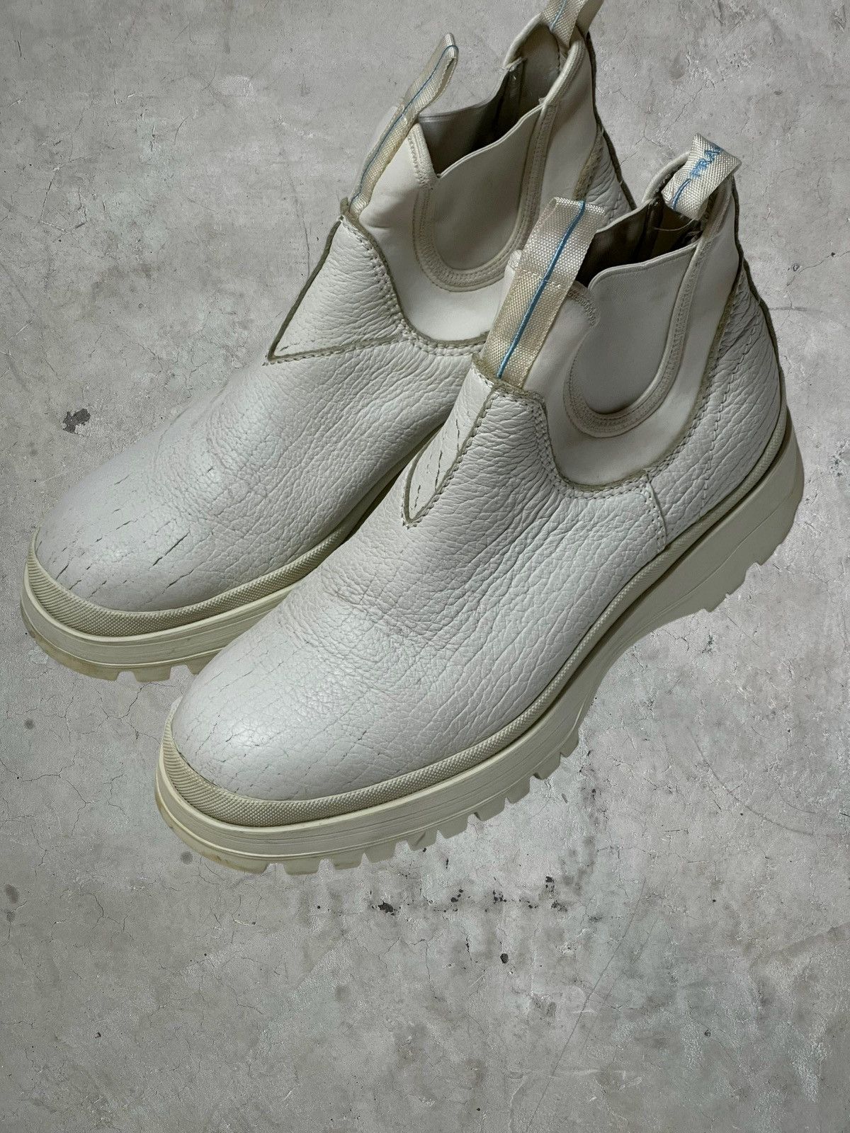 Prada AW/18 Prada ‘Brixxen’ Cracked Leather Boots Size US 10.5 / EU 43-44 - 6 Thumbnail