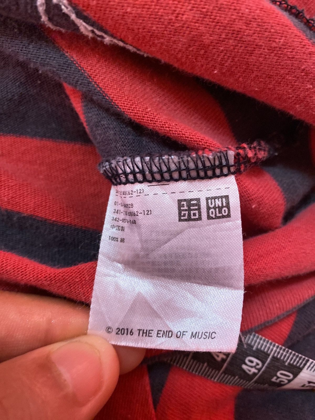 Uniqlo Uniqlo x Kurt Cobain Striped T shirt Size US M / EU 48-50 / 2 - 12 Thumbnail