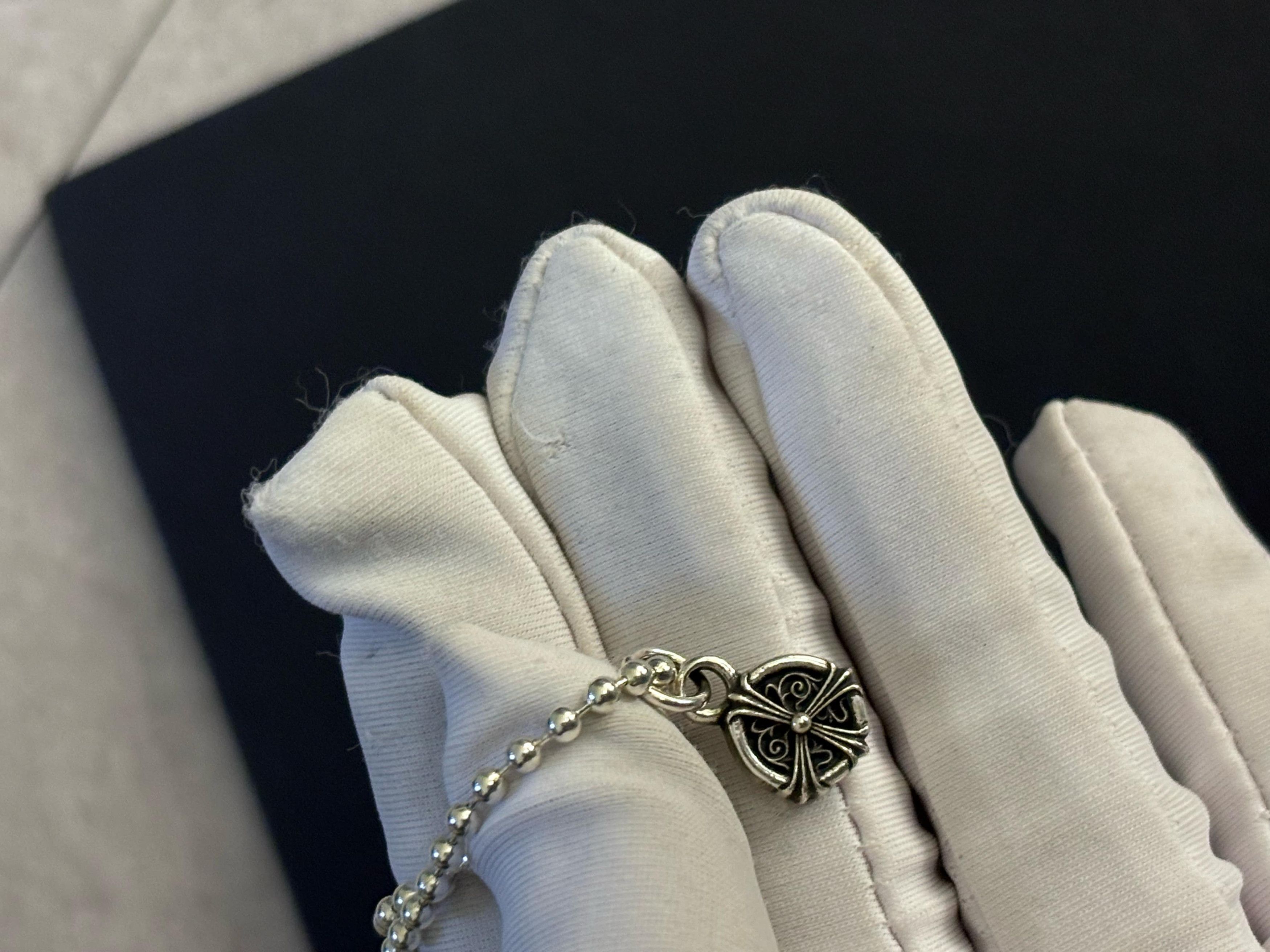 Chrome Hearts CHROME HEARTS Peace Sign Ball Chain Necklace Size ONE SIZE - 5 Thumbnail