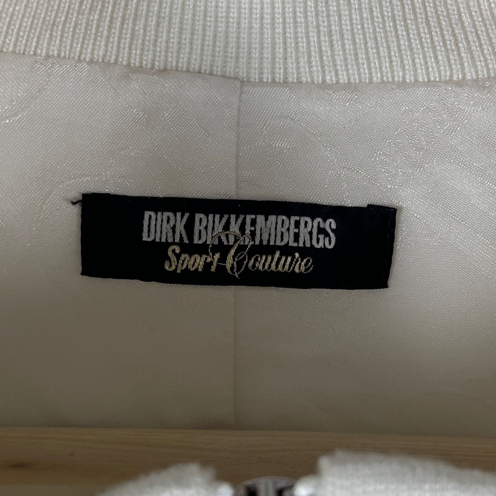Dirk Bikkembergs S/S09 White Sports Couture Button Jacket Size US L / EU 52-54 / 3 - 4 Thumbnail