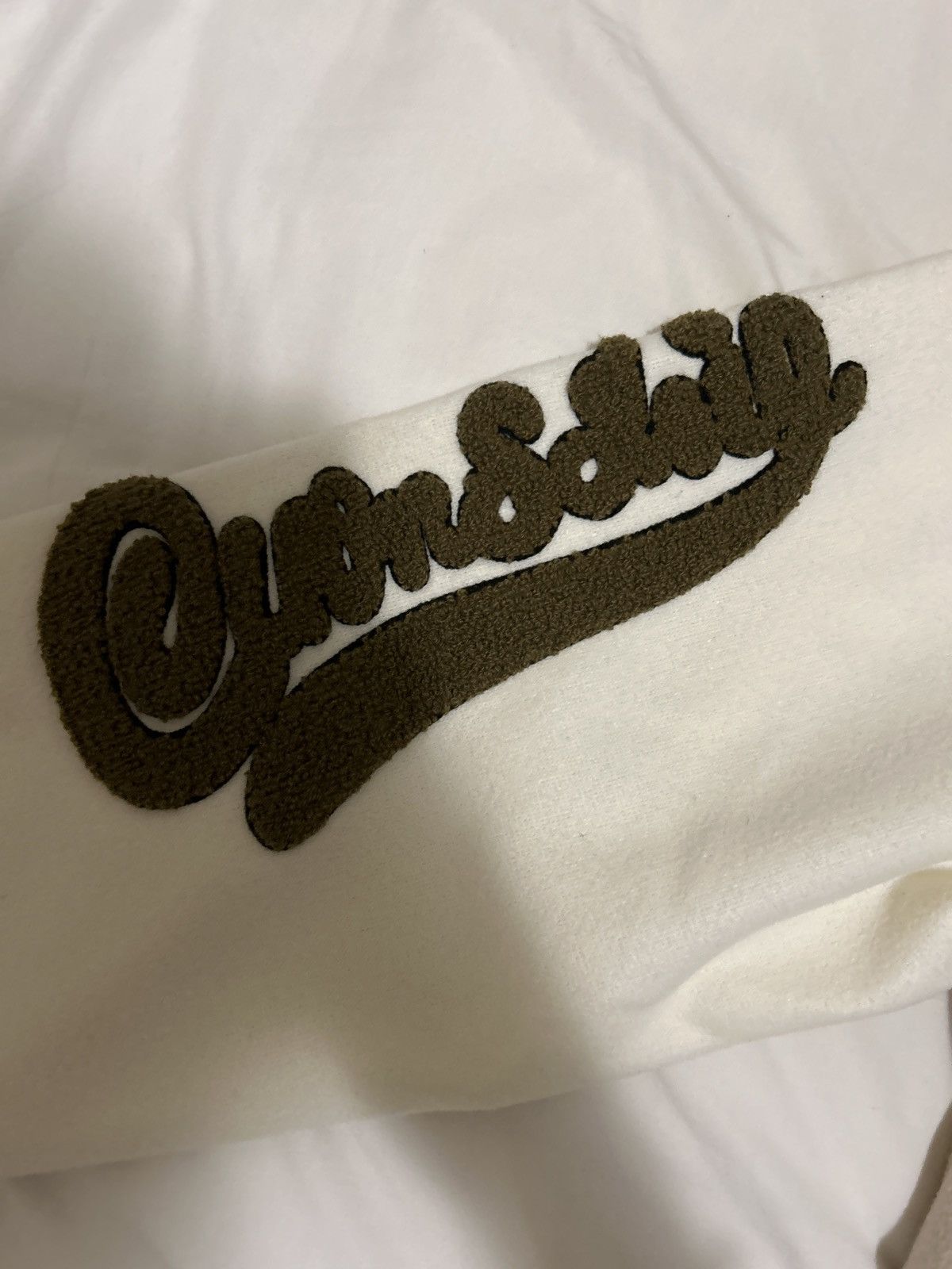 Vintage Beige embroidered varsity jacket Size US L / EU 52-54 / 3 - 2 Thumbnail