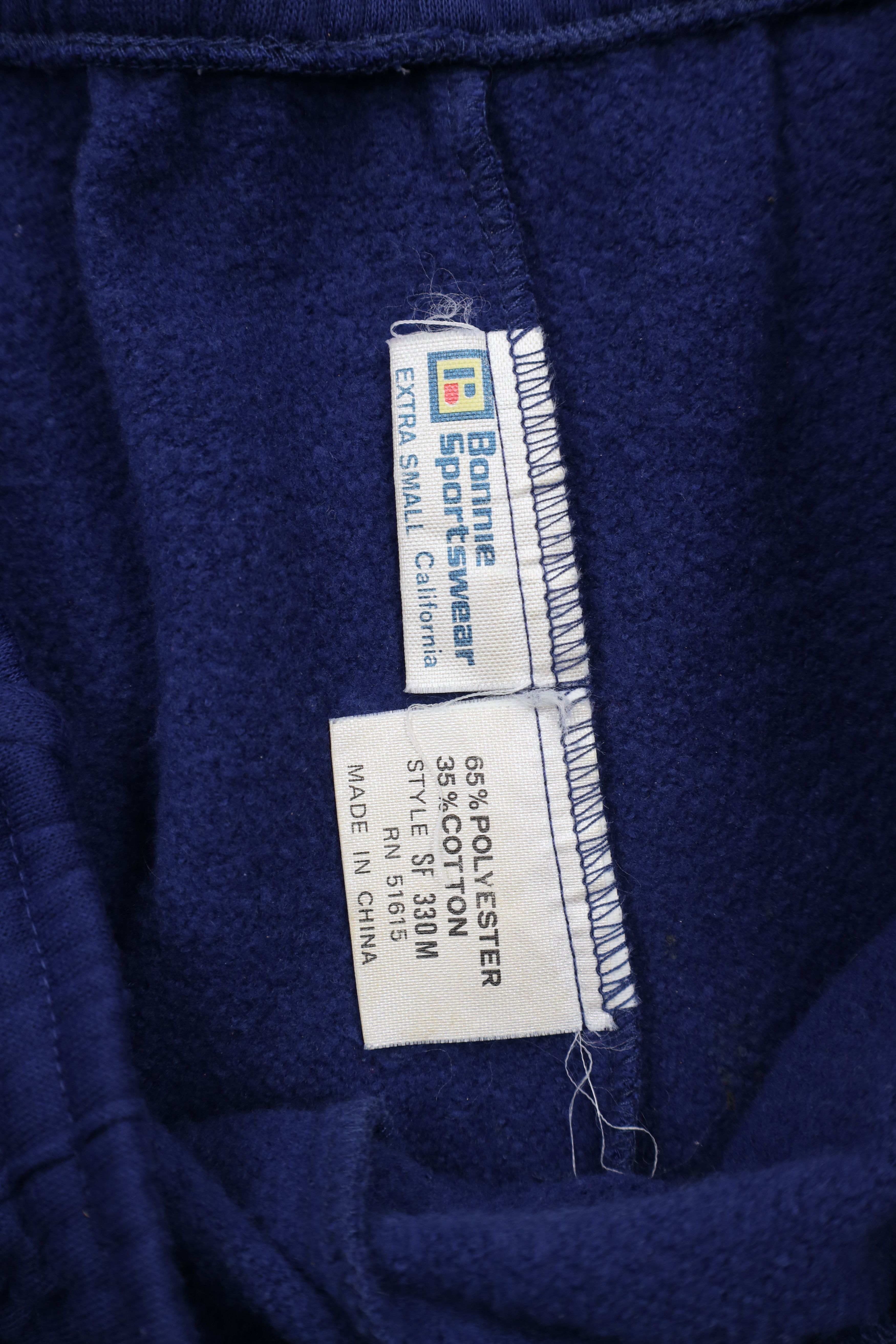 Vintage Vintage 70s Streetwear Striped Flared Sweatpants Pants Blue Size US 38 / EU 54 - 4 Thumbnail