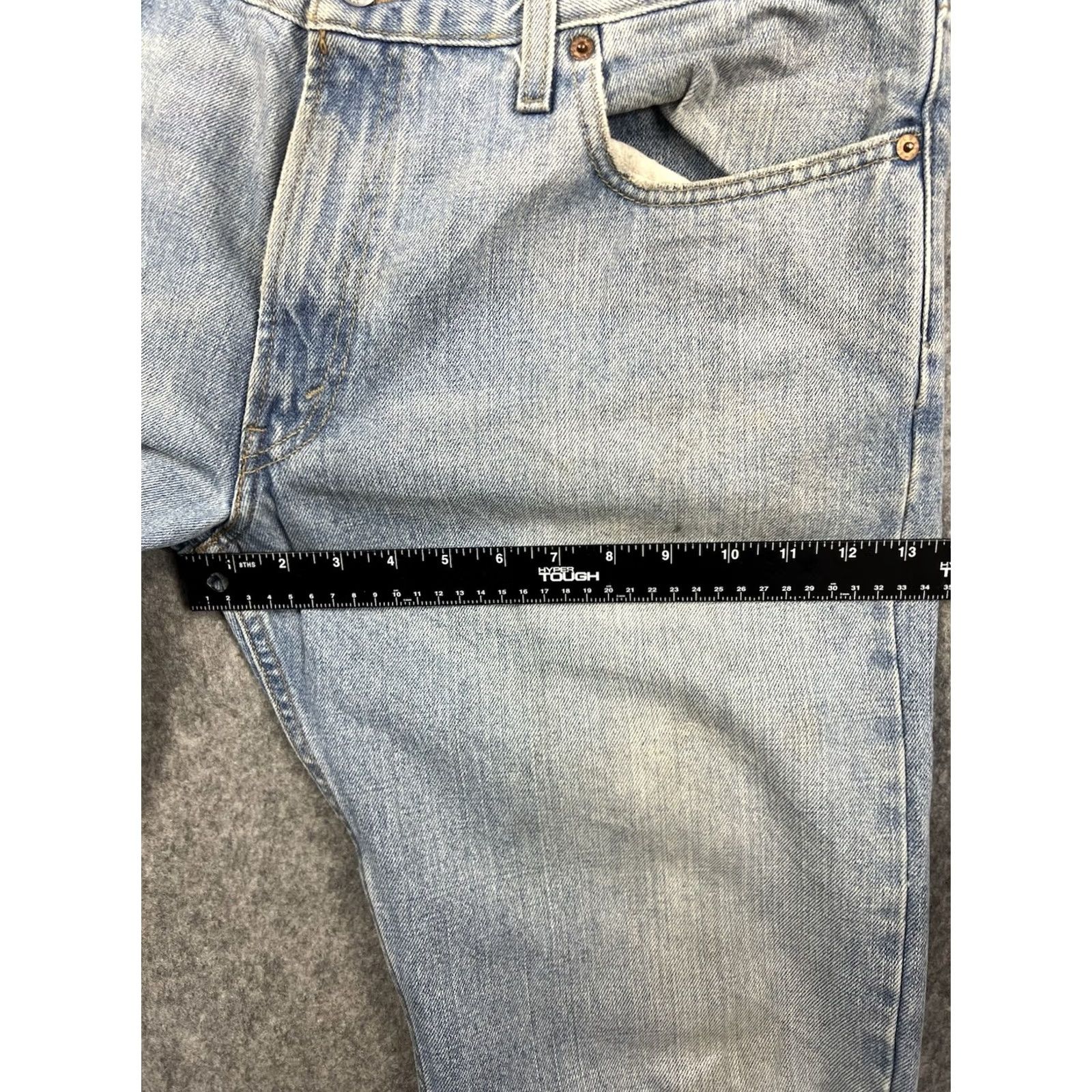 Levi's VINTAGE Levi's 527 Jeans Men Boots Cut Light Wash Distressed 36x32 Denim Blue Regular 5-Pocket Model Levi's 527 Series Mens Jeans Size US 36 / EU 52 - 5 Thumbnail