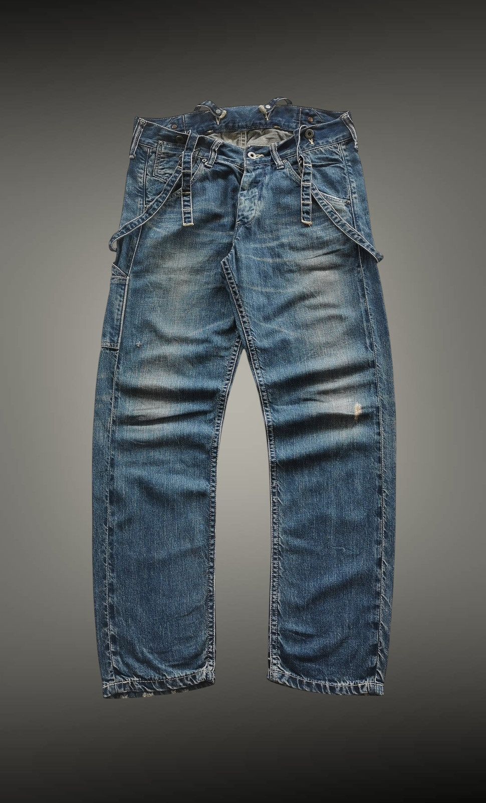 Johnbull Johnbull Workwear Suspender Selvedge Denim Jeans Japan Size US 31 - 1 Thumbnail