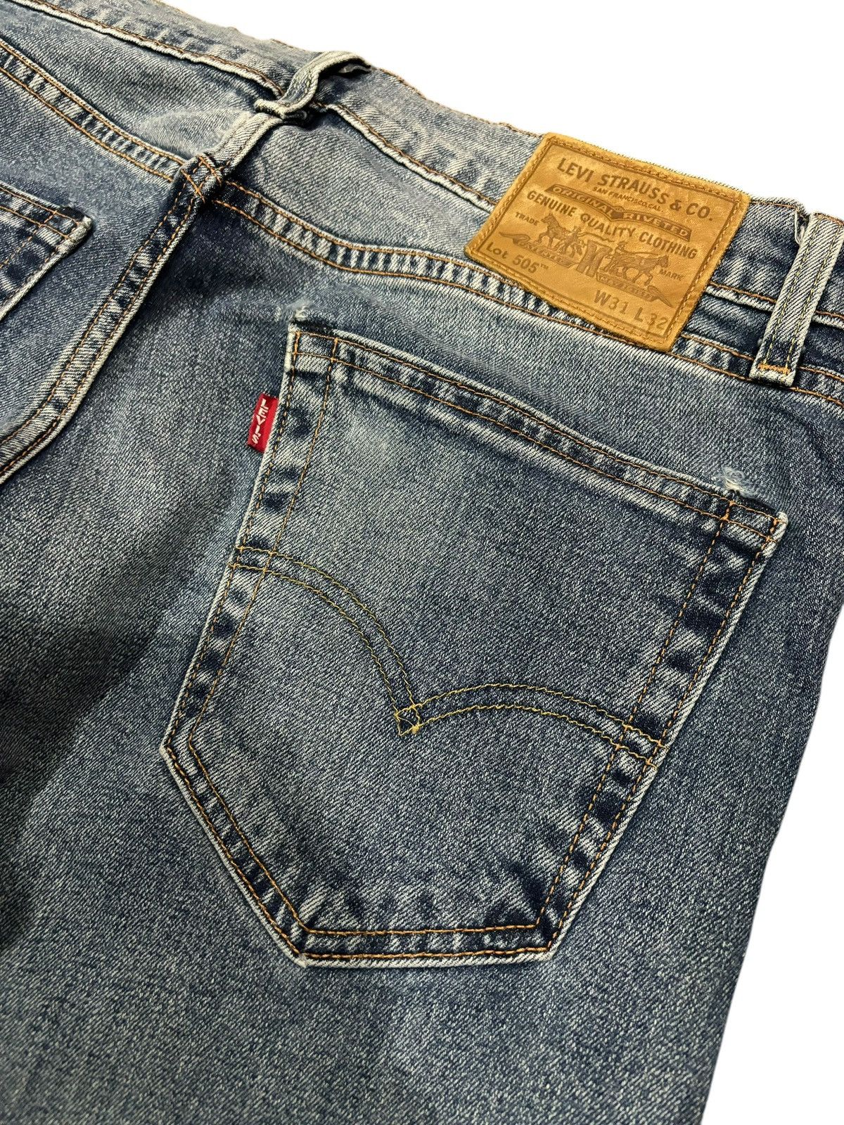 Levi's × Levi's Vintage Clothing × Vintage Y2k Levi’s Big E Lot 505 Faded Straight Cut Denim Jeans Size US 31 - 8 Thumbnail