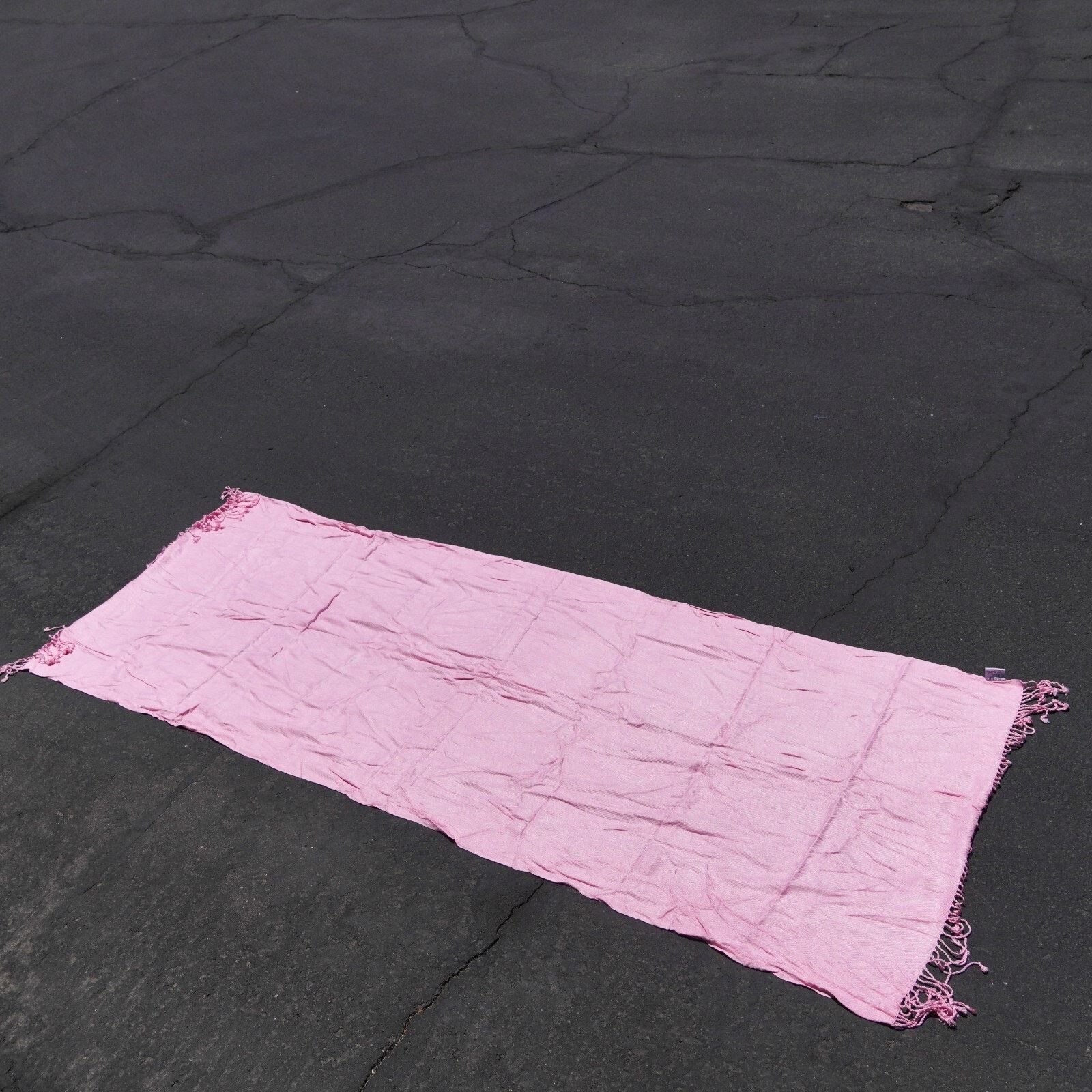 Other Pink Tassel Pashmina Scarf Shawl Soft Scarves Bandana 75”x28 Size ONE SIZE - 5 Thumbnail