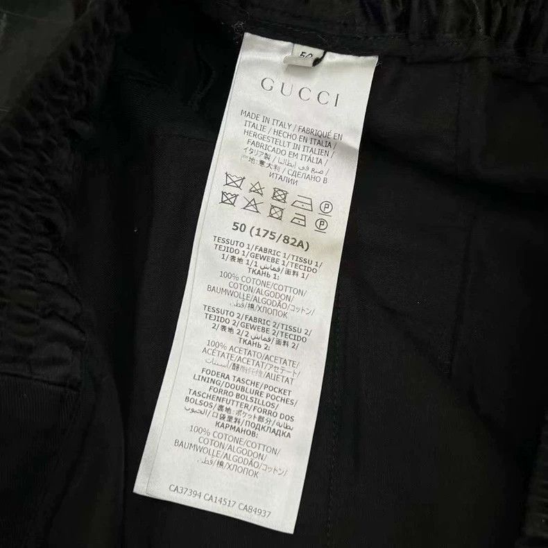 Gucci Gucci Stitching black trousers and casual trousers Size US 34 / EU 50 - 6 Thumbnail