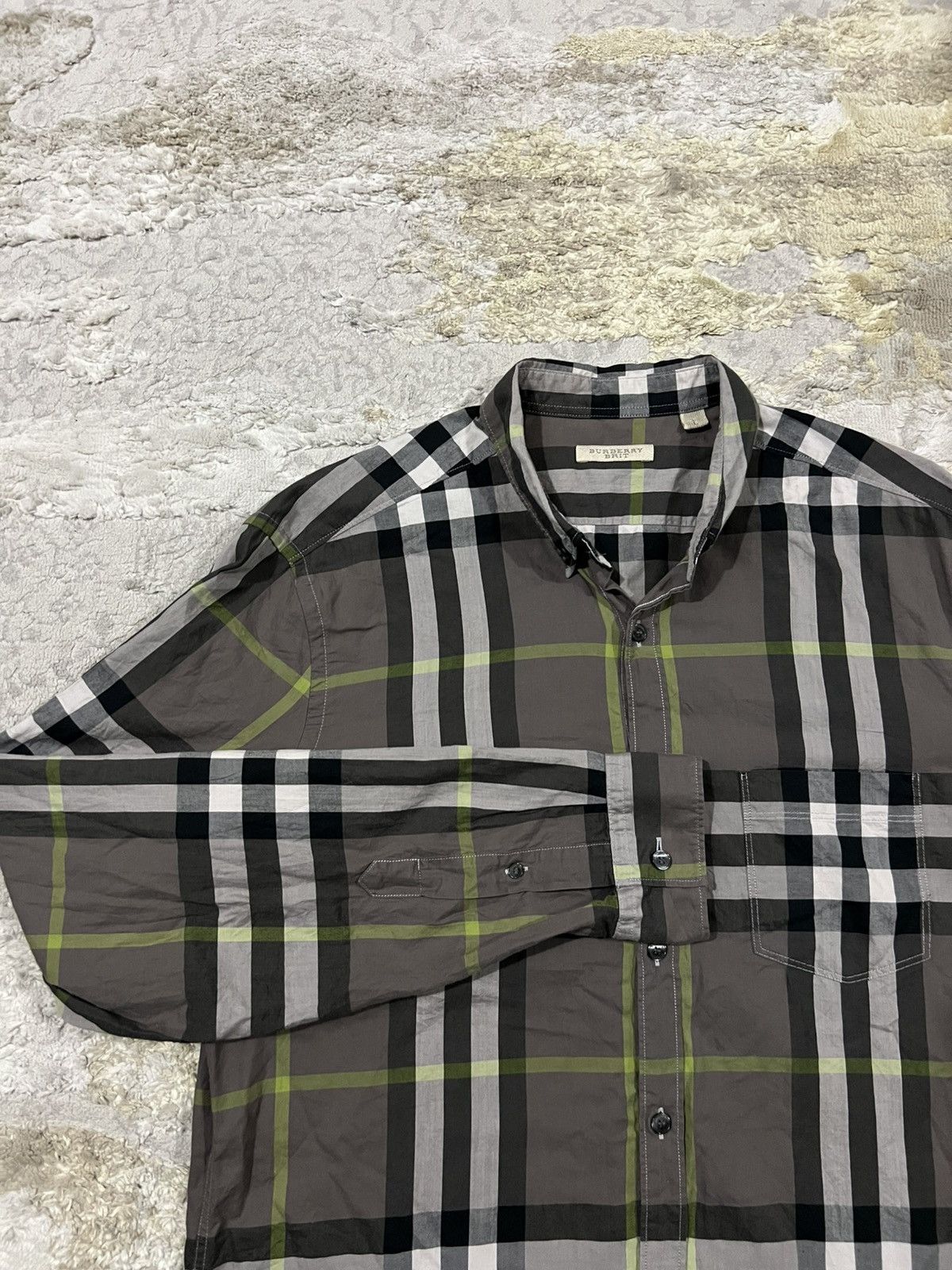 Burberry AUTHENTIC Burberry Brit Somerton Nova Checkered Oxford Shirt Size US L / EU 52-54 / 3 - 2 Thumbnail
