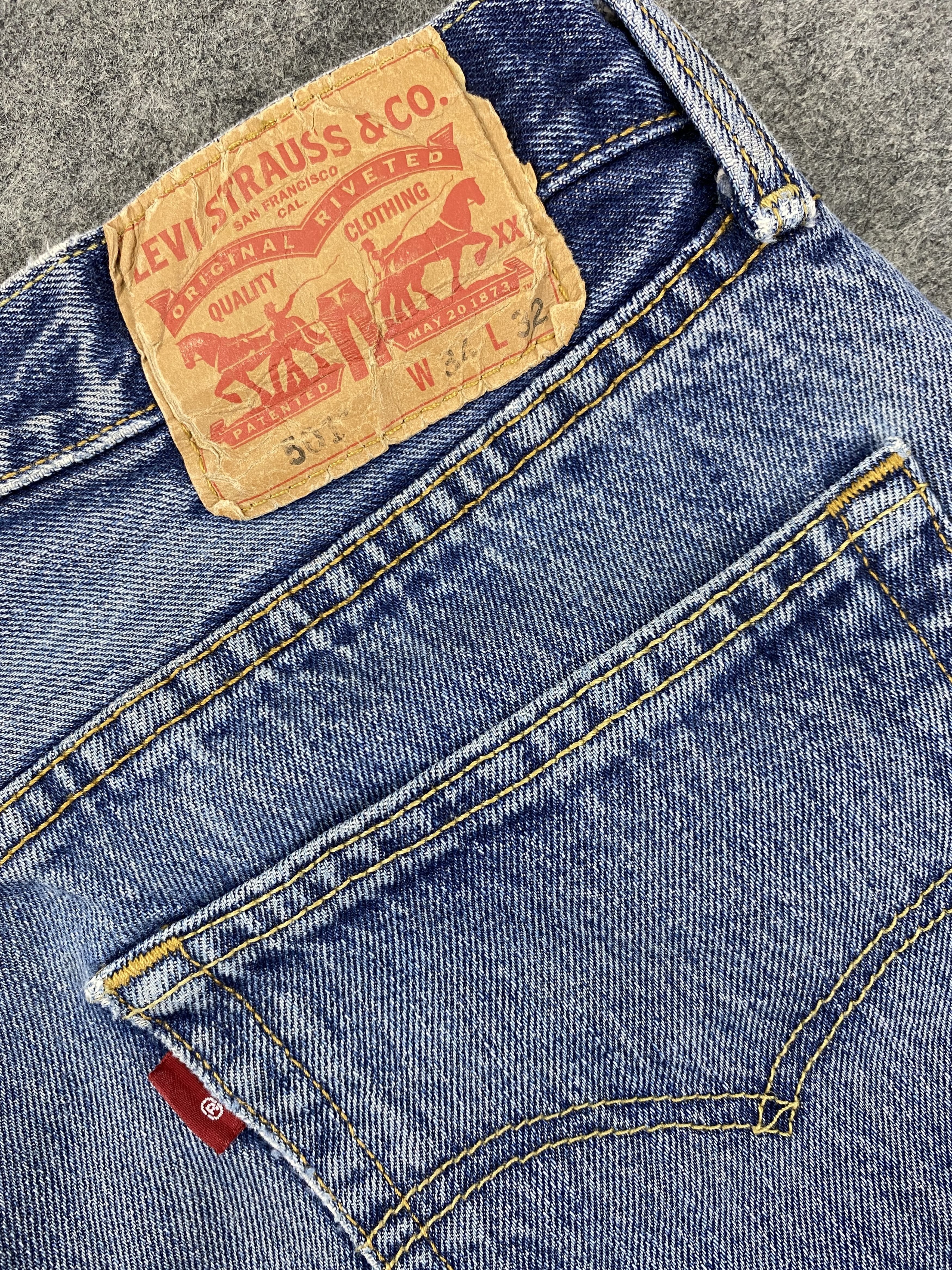 Levi's Distressed Blue Vintage Levi's 501 34x32 Denim -JN2393 Size US 34 / EU 50 - 11 Thumbnail