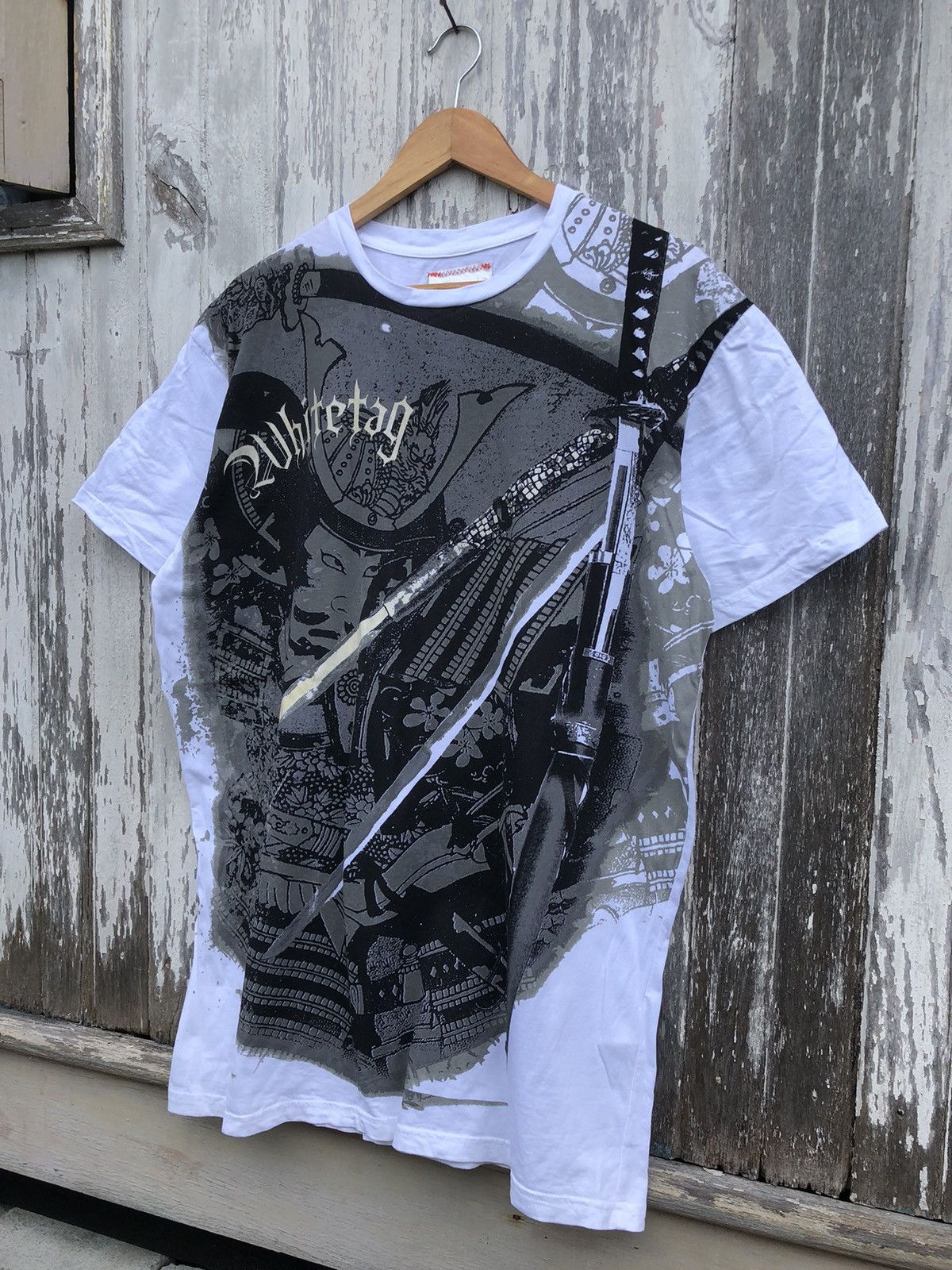 If Six Was Nine × Japanese Brand × Vintage Vintage Y2K OVP Whitetag Samurai Tshirts Size US XXL / EU 58 / 5 - 2 Thumbnail
