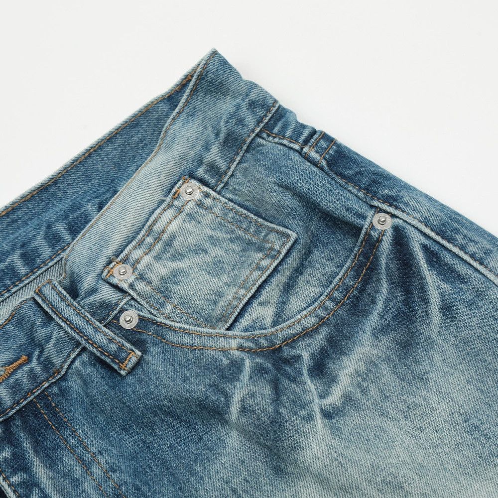 Vintage Men's casual loose contrast wash straight jeans Size US 32 / EU 48 - 4 Thumbnail