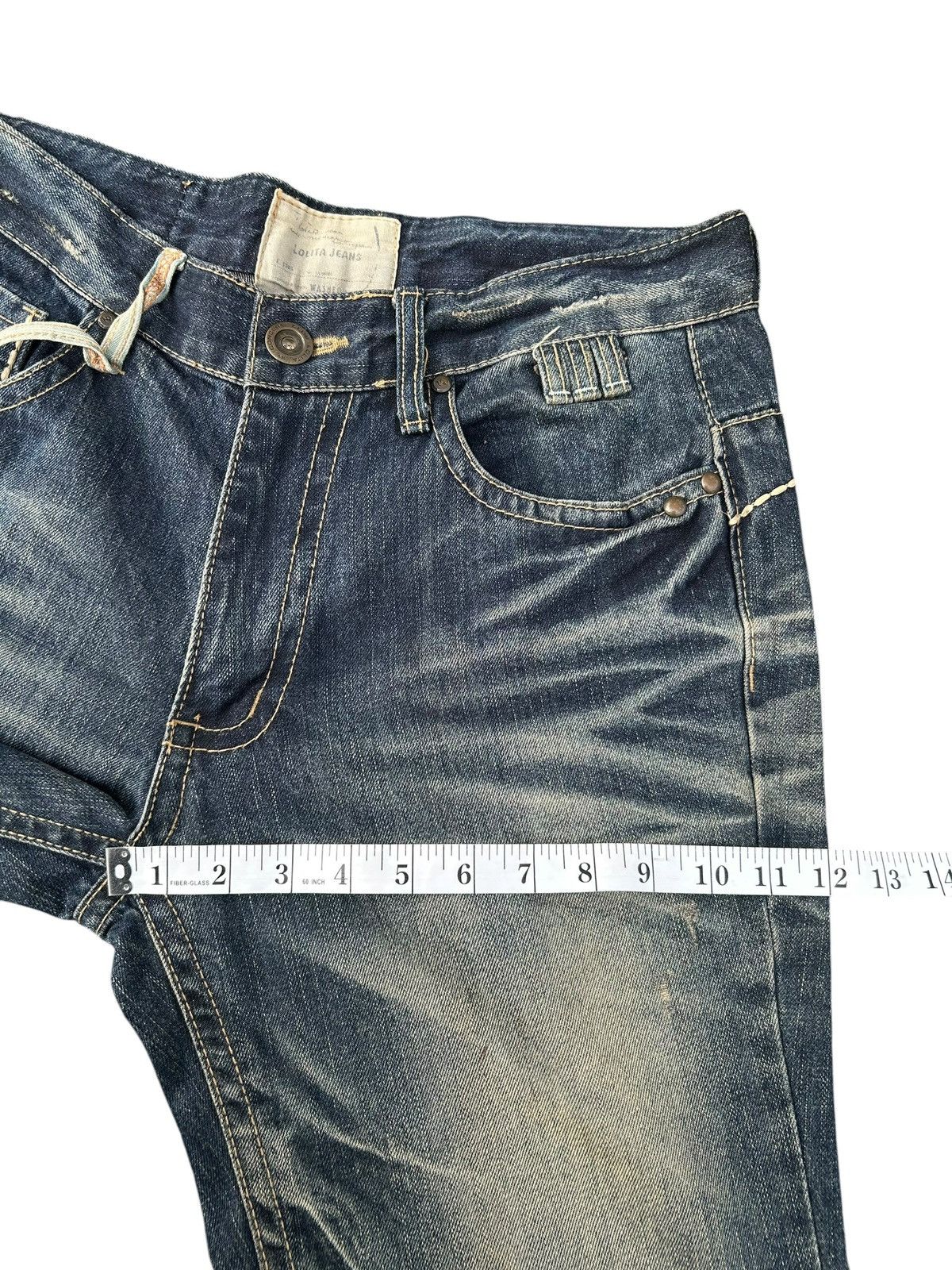 Kapital YOSHITOMO NARA LOLITA Exotic Vintage Rusty Faded Denim Jeans Size US 34 / EU 50 - 16 Thumbnail