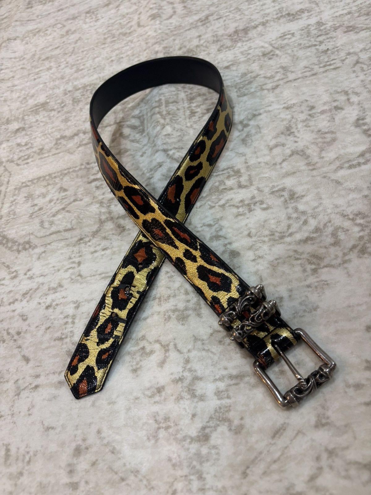 Chrome Hearts Chrome Hearts Cheetah Roller belt Size 34 - 2 Thumbnail