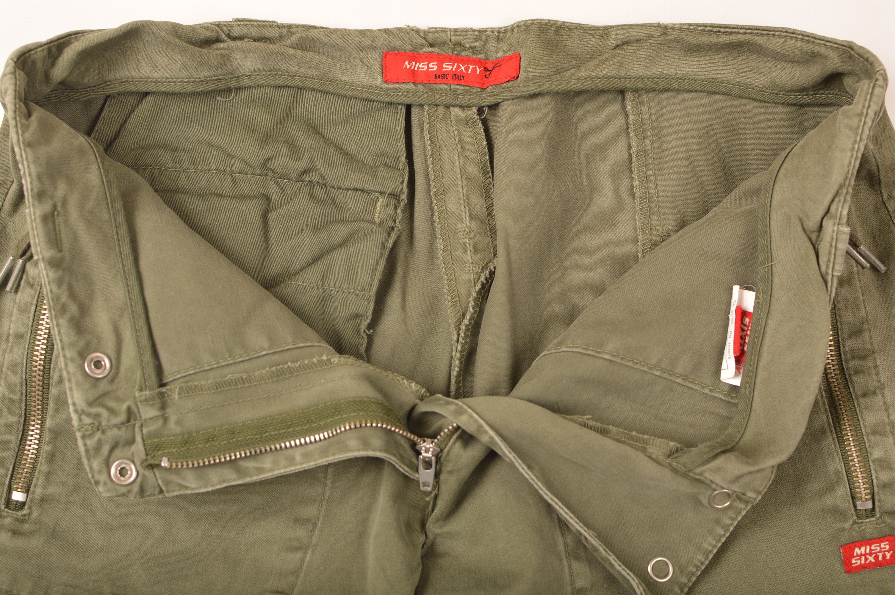 Miss Sixty × Vintage Miss Sixty Basic Italy Vintage Y2K Khaki Cargo Pants Size 30" / US 8 / IT 44 - 5 Thumbnail