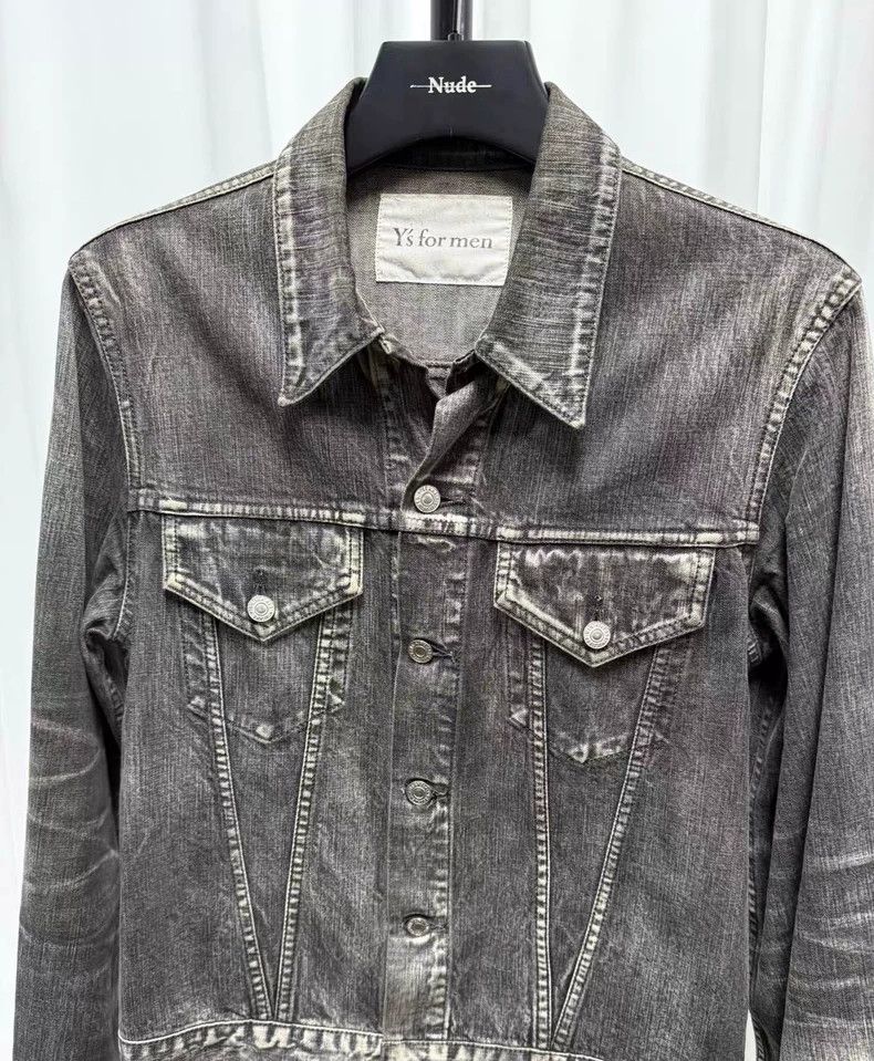 Y's for Men Y's For Men Washed denim jacket Size US L / EU 52-54 / 3 - 3 Thumbnail