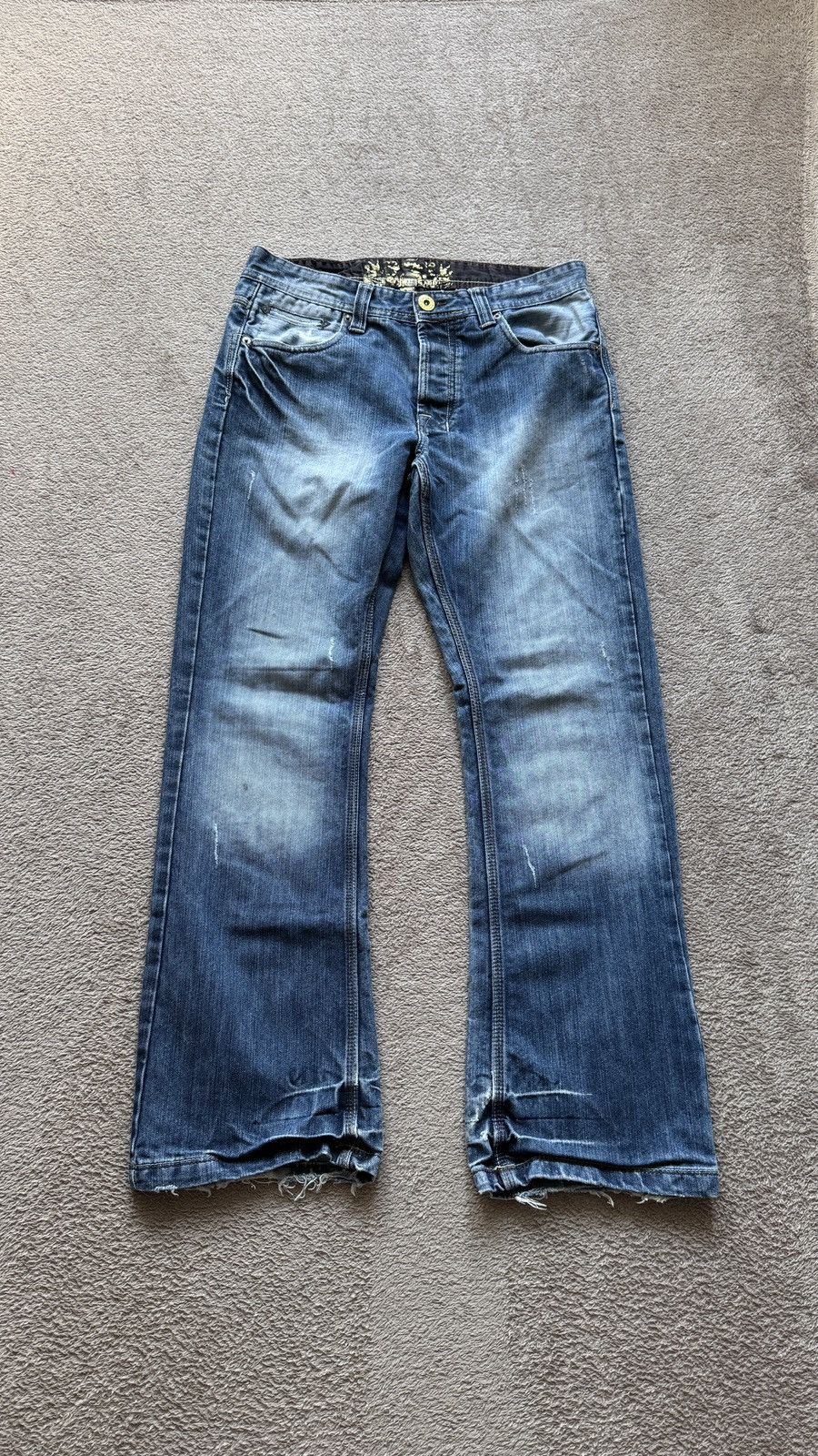 If Six Was Nine Jeans Burton washed denim faded pants Y2K Japanese Size US 32 / EU 48 - 1 Thumbnail
