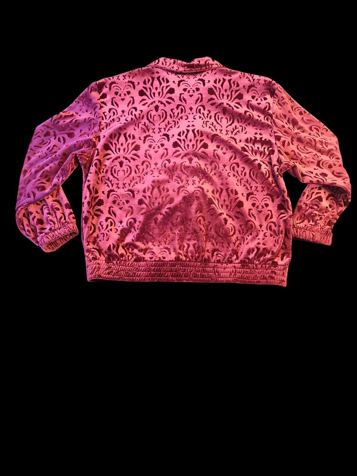 Teddy Fresh Chic Velvet Bomber Jacket in Vibrant Purple Size S / US 4 / IT 40 - 6 Thumbnail