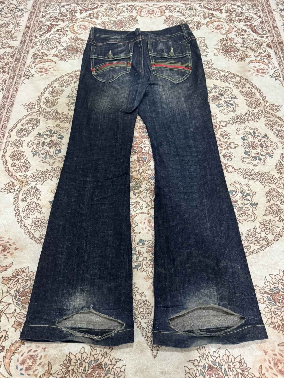 If Six Was Nine × Japanese Brand × Vintage Vintage Wavelist Flare Bootcut Jeans Size US 31 - 5 Thumbnail