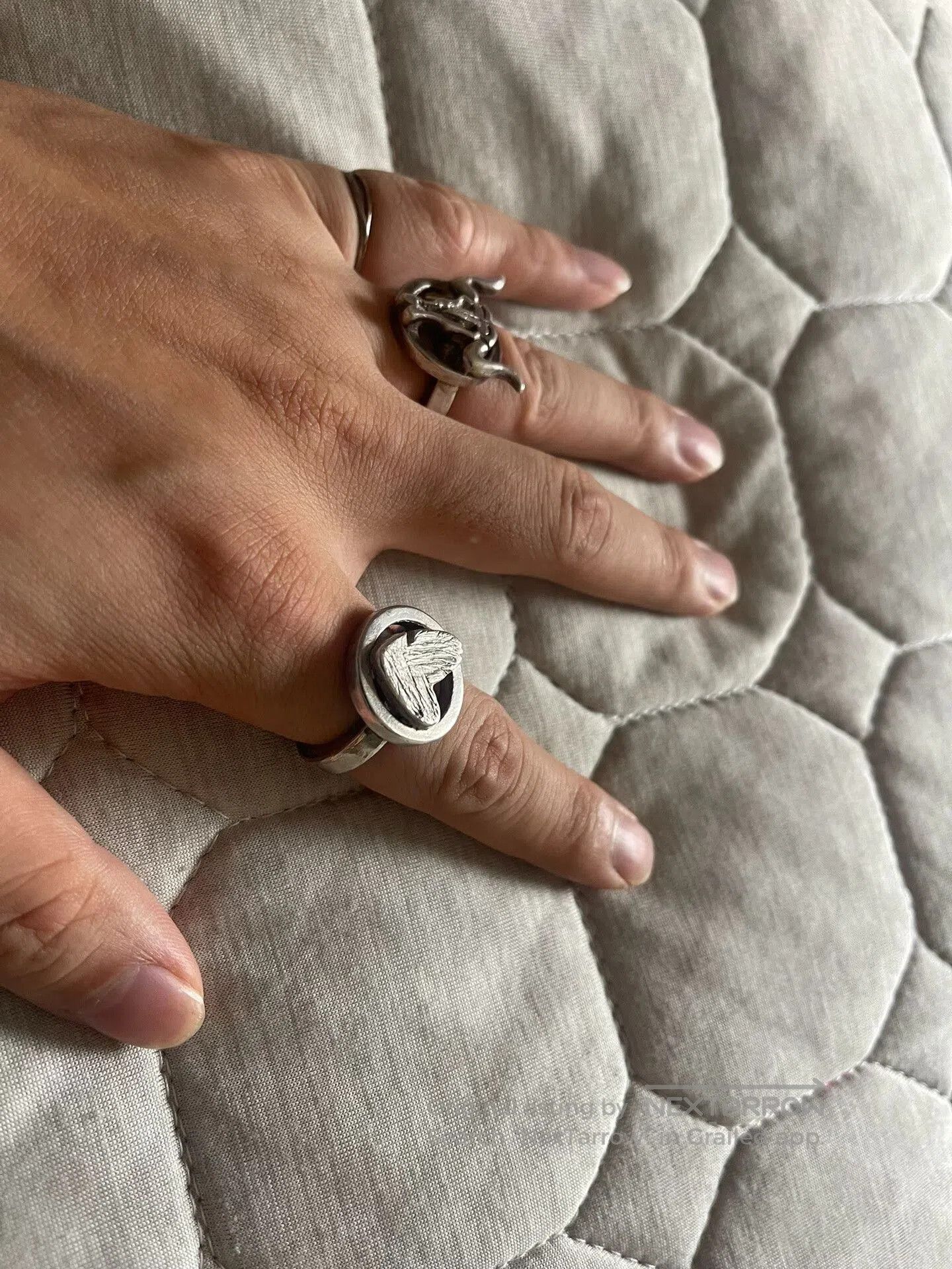 Porter Classic silver rings and bangles set. Size ONE SIZE - 5 Thumbnail