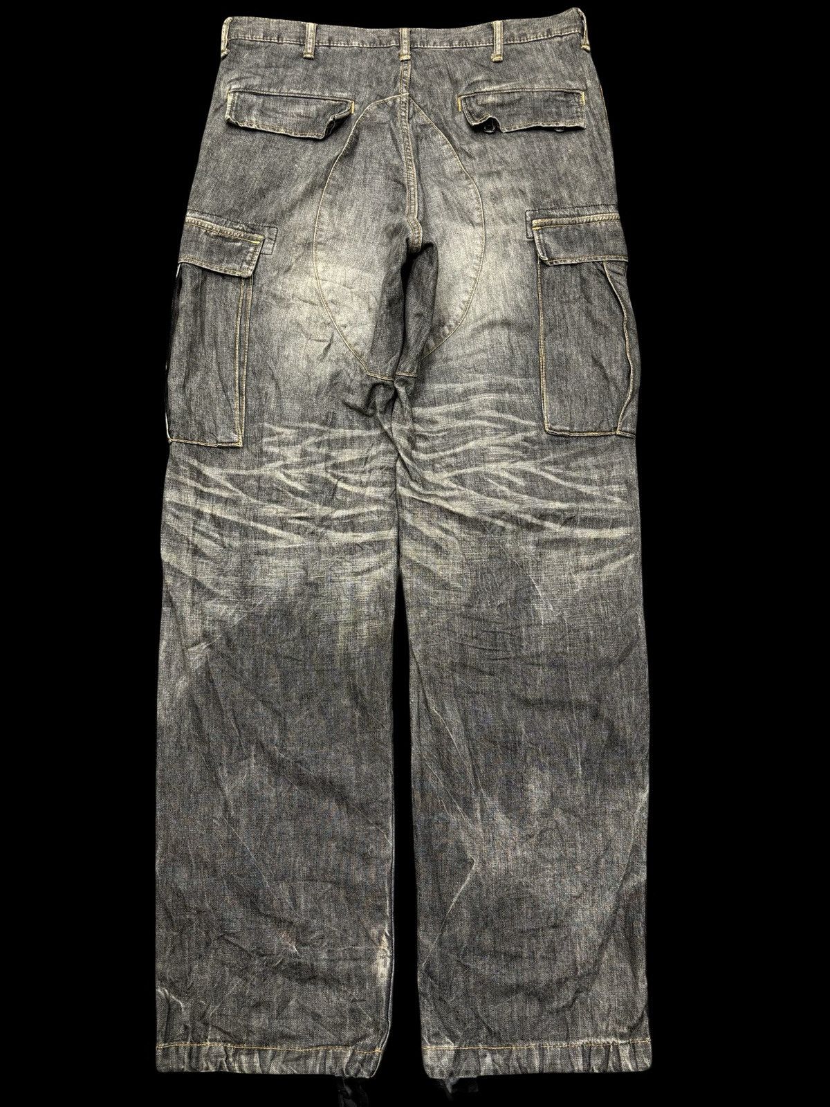 Swagger 💥Baggy💥Vintage Swagger Double Knee Light Denim F624 Size US 35 - 2 Thumbnail