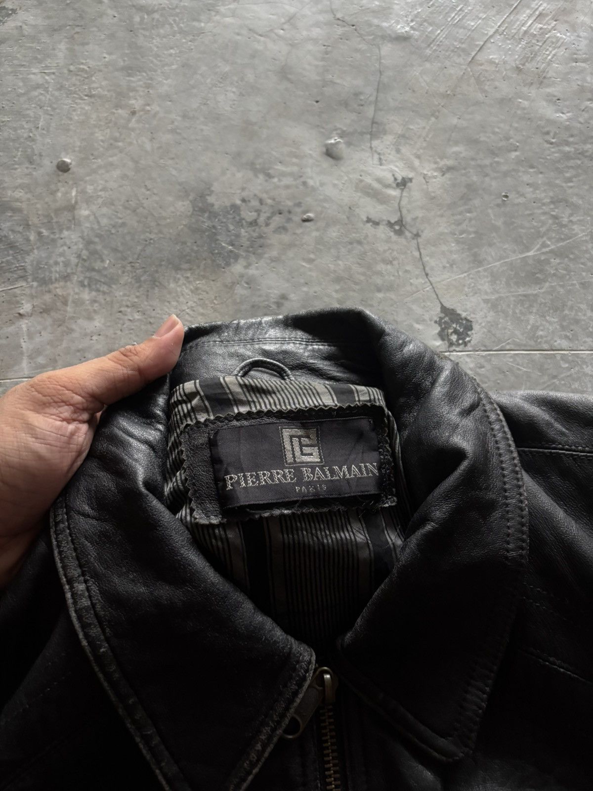 Pierre Balmain PIERRE BALMAIN PARIS LEATHER JACKET BIKER PILOT VINTAGE Size US L / EU 52-54 / 3 - 4 Thumbnail
