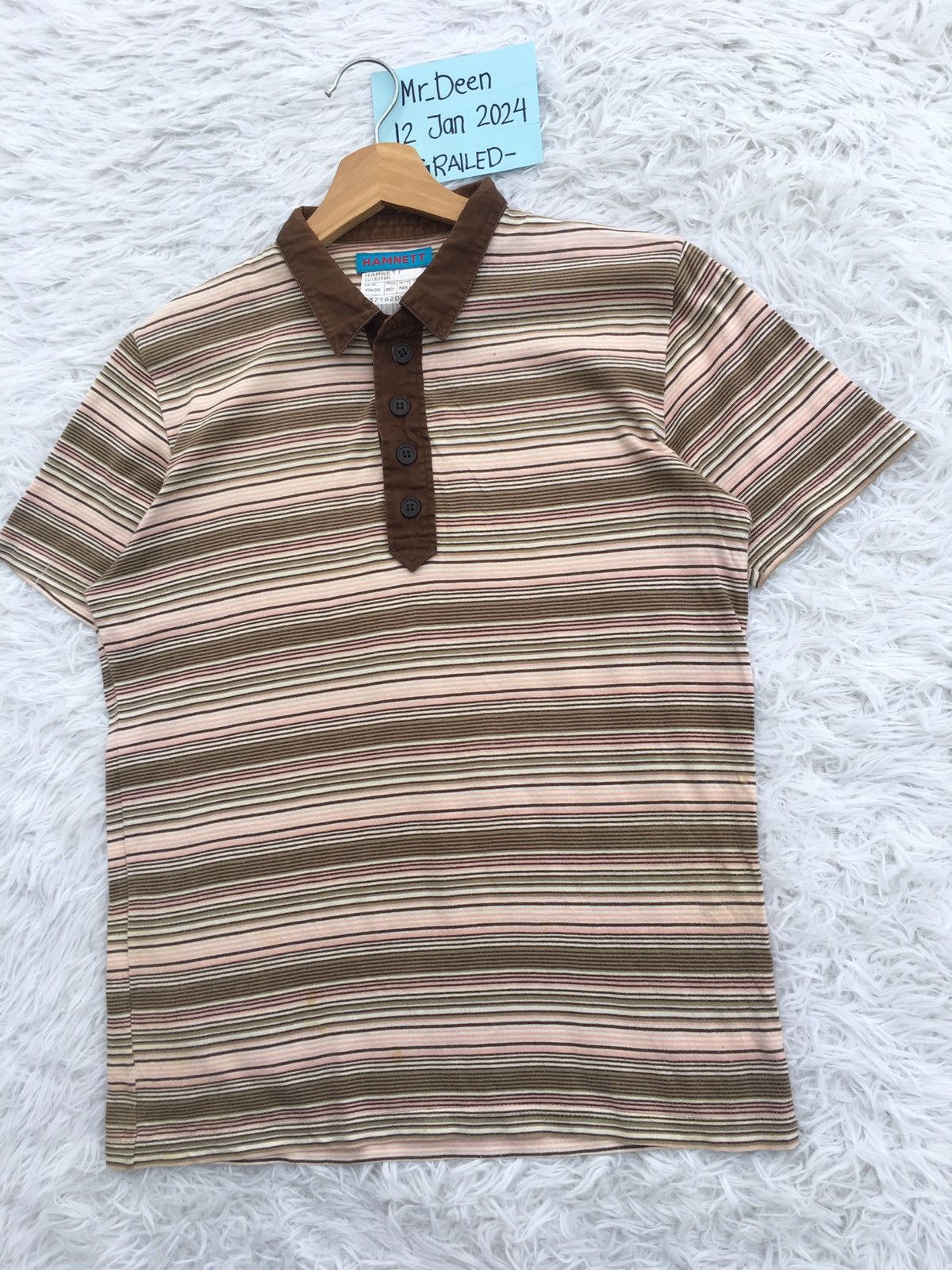 Katharine Hamnett London Rare Vintage HAMNETT London Stripes Tshirt Size US M / EU 48-50 / 2 - 3 Thumbnail