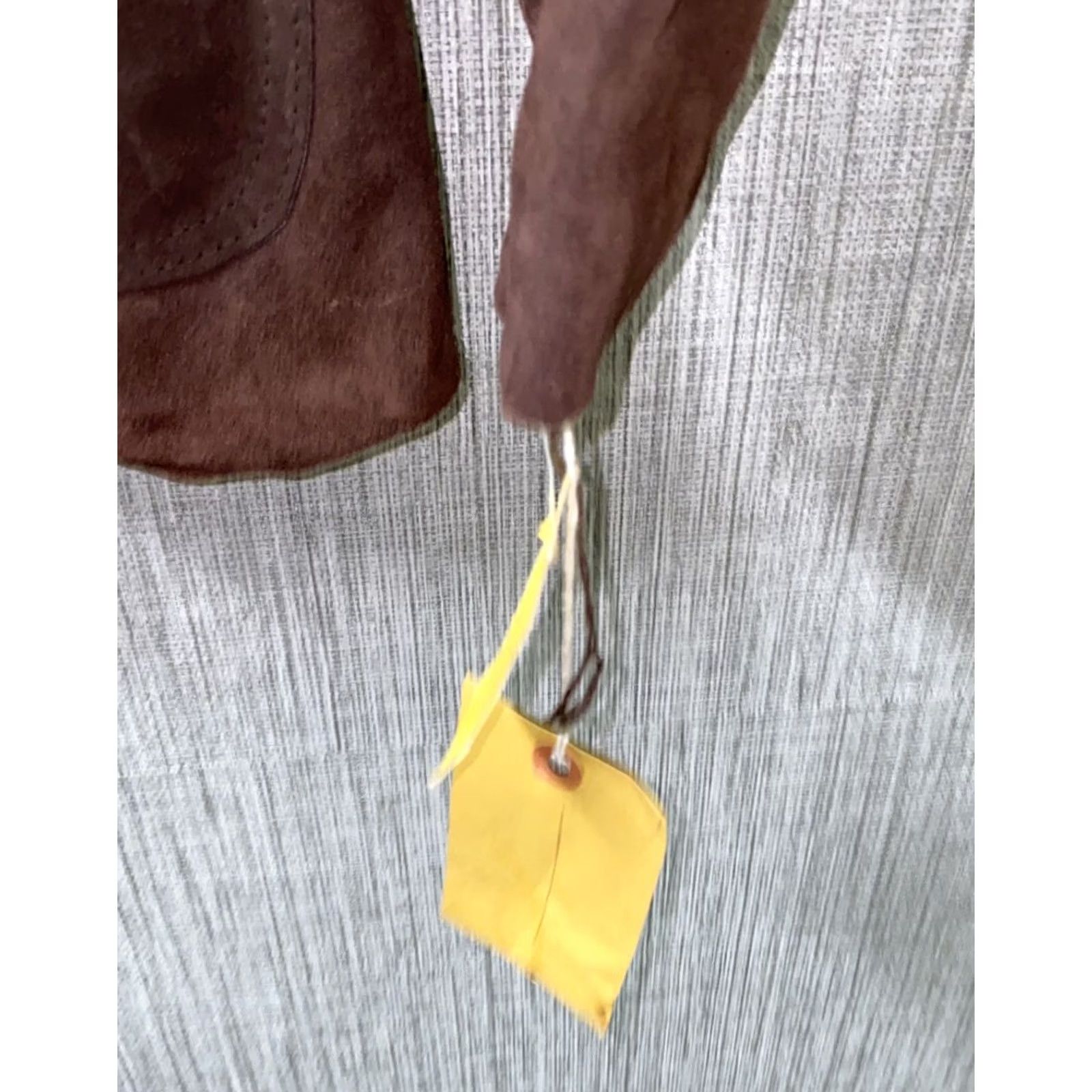 Vintage The Paris Brown Leather 2 Button Sport Coat Women Size 34 NWT Size XXS / US 00 / IT 34 - 5 Thumbnail
