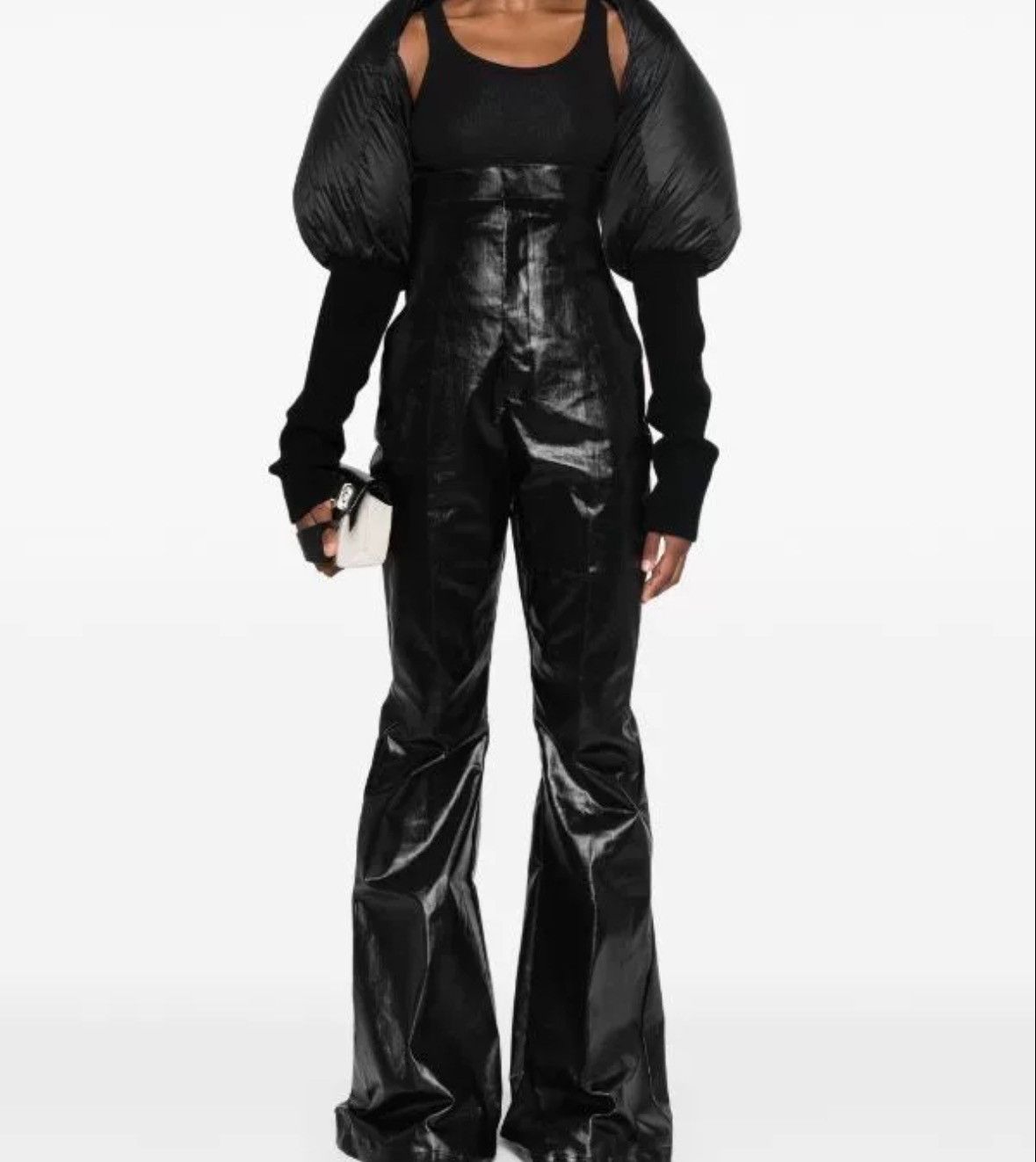 Rick Owens RickOwens Down Short Top with Shawl Sleeves Size US M / EU 48-50 / 2 - 6 Thumbnail