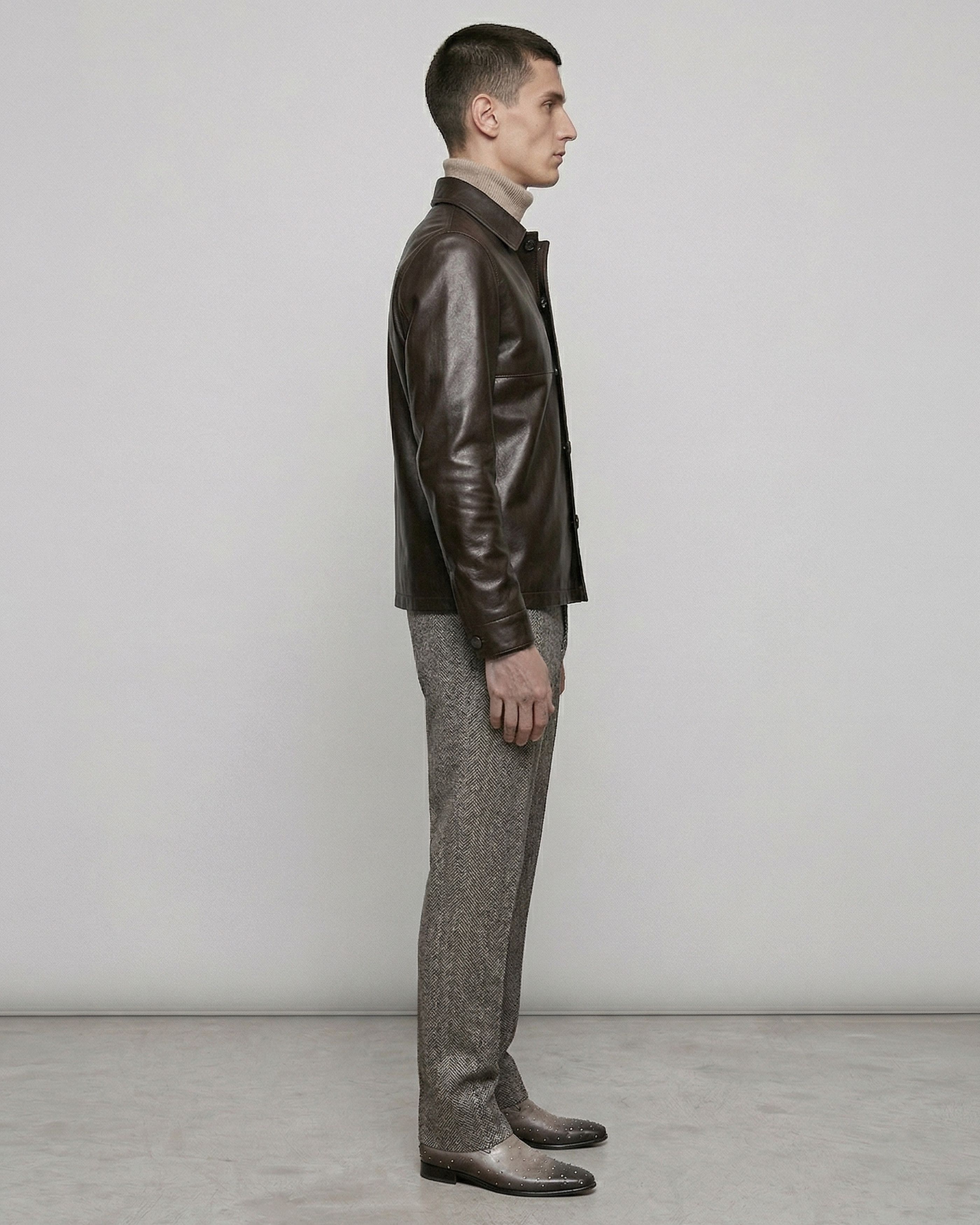 Louis Vuitton Lambskin Shirt Korean Collar Size US L / EU 52-54 / 3 - 11 Thumbnail