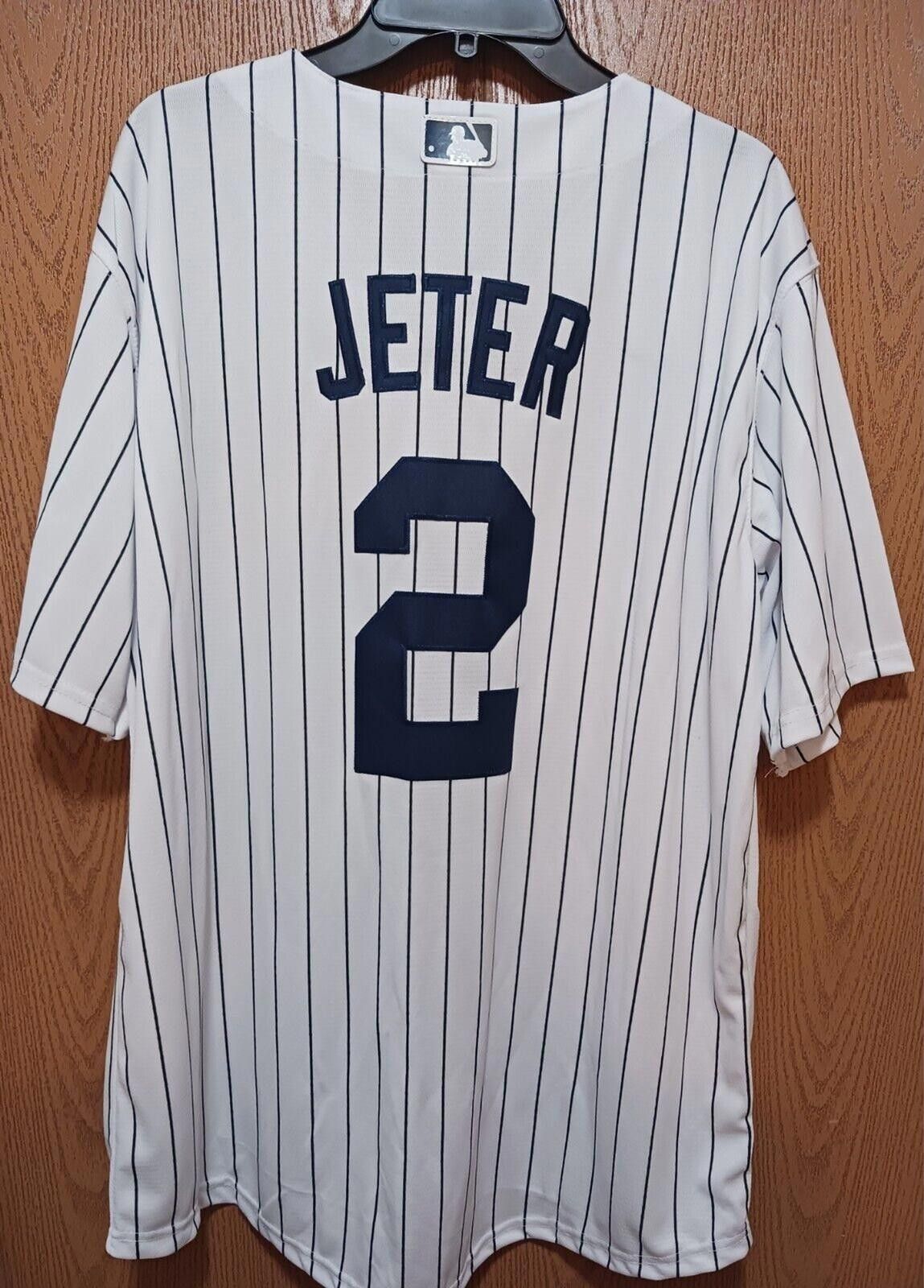 Nike Derek Jeter-(Yankees)-(Jersey)-(White)-(New Con.)-(XL)-$100 Size ONE SIZE - 5 Thumbnail