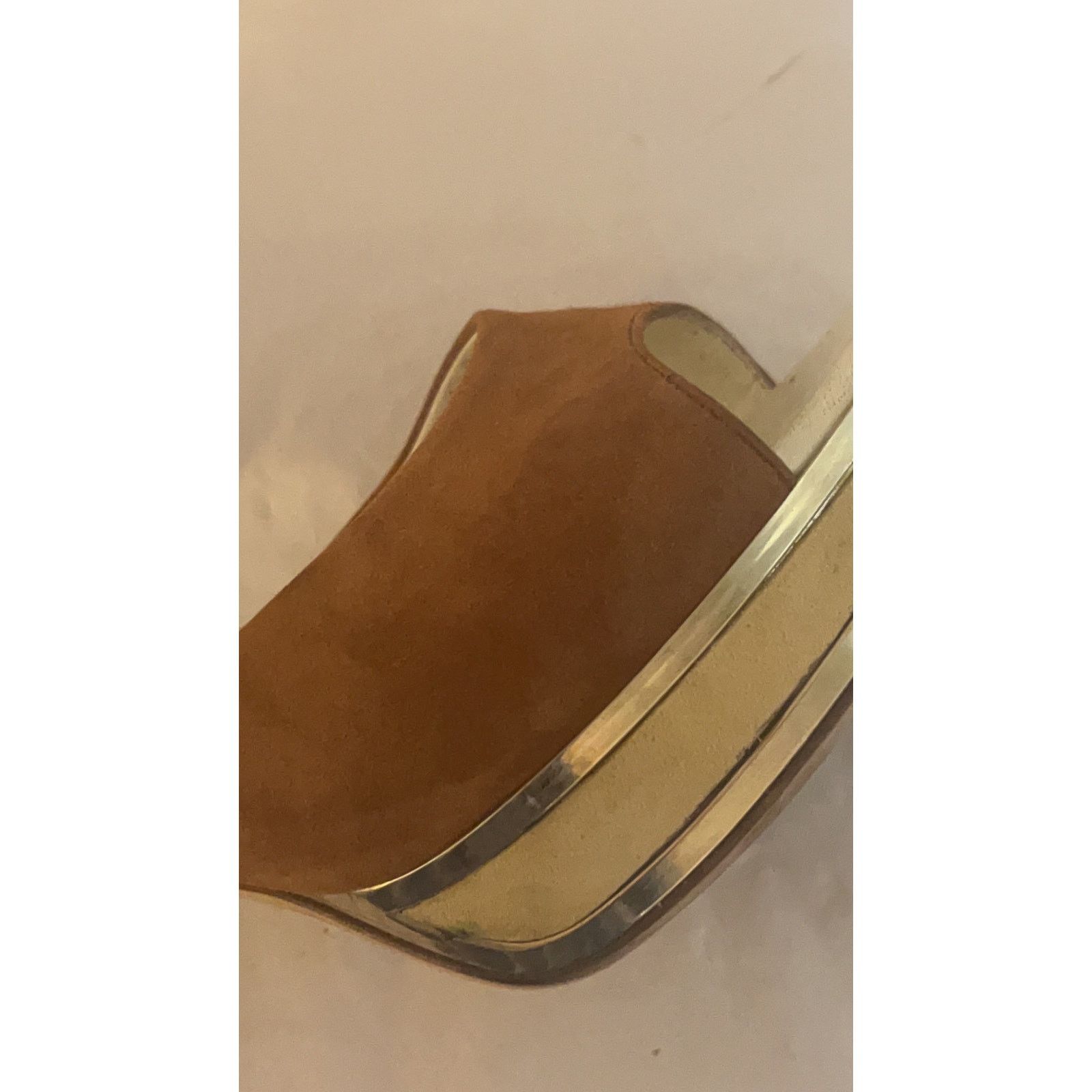 Bally Bally Tri Color Suede Pumps Open Toe Sandals SZ: 5 With Box Size US 5 / IT 35 - 12 Thumbnail