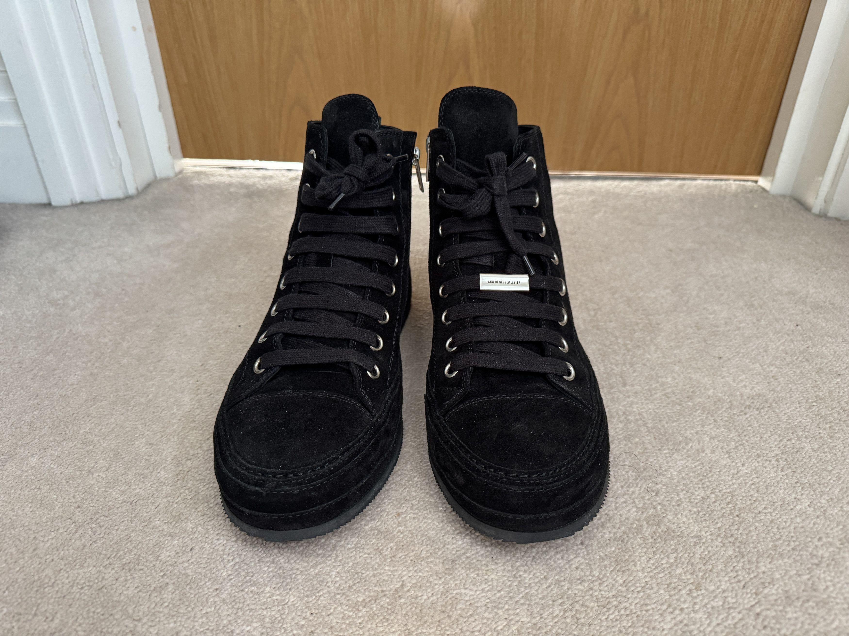 Ann Demeulemeester Ann Demeulemeester Raven Sneakers in Black Size US 7 / EU 40 - 7 Thumbnail