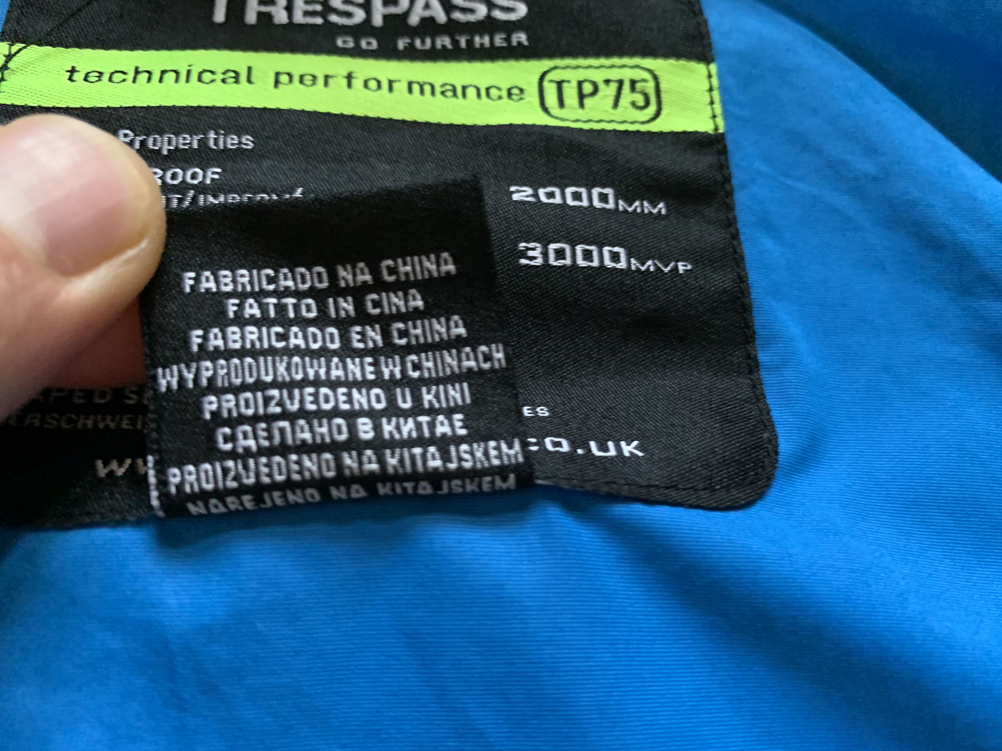Other Trespass Waterproof Trekking Jacket Size US XL / EU 56 / 4 - 7 Thumbnail