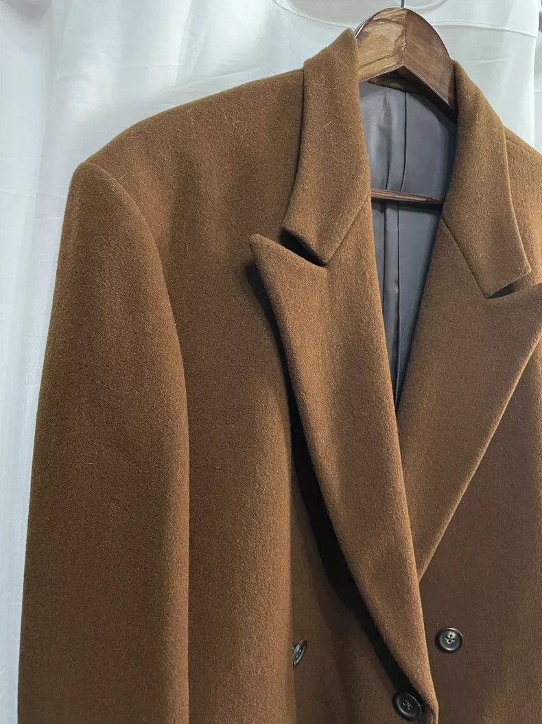 Yohji Yamamoto Yohji Yamamoto Double-breasted brown blazer jacket Size US S / EU 44-46 / 1 - 3 Thumbnail