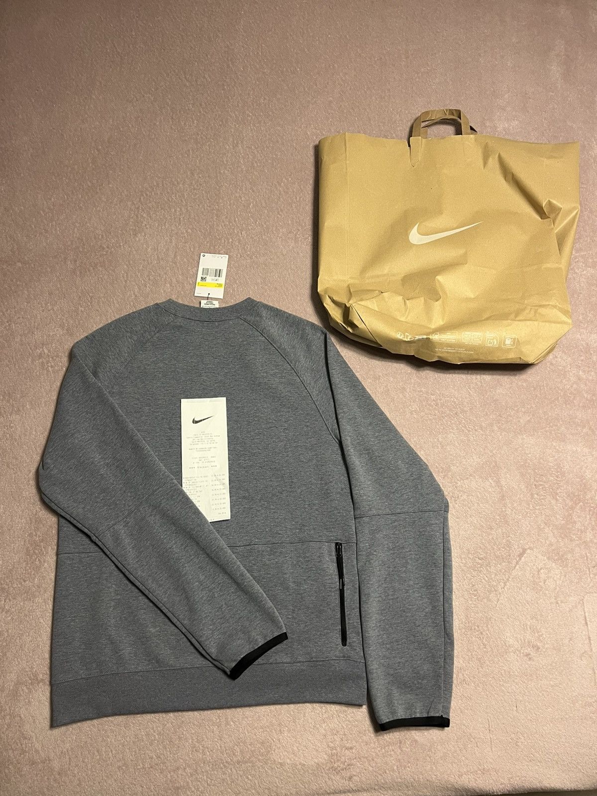 Nike Nike Sportswear Tech Fleece Crew - Sweat-shirt gris Size US S / EU 44-46 / 1 - 2 Thumbnail