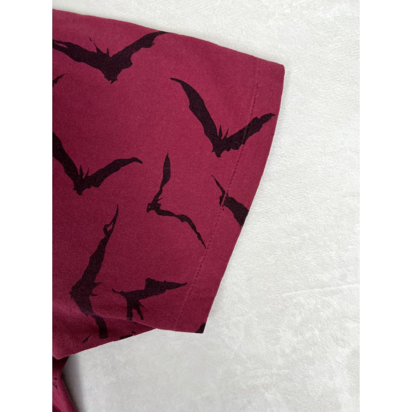 DC Comics VINTAGE Batman & Robin Shirt Mens Large Red All Over Print DC Comics 90s Size US L / EU 52-54 / 3 - 5 Thumbnail