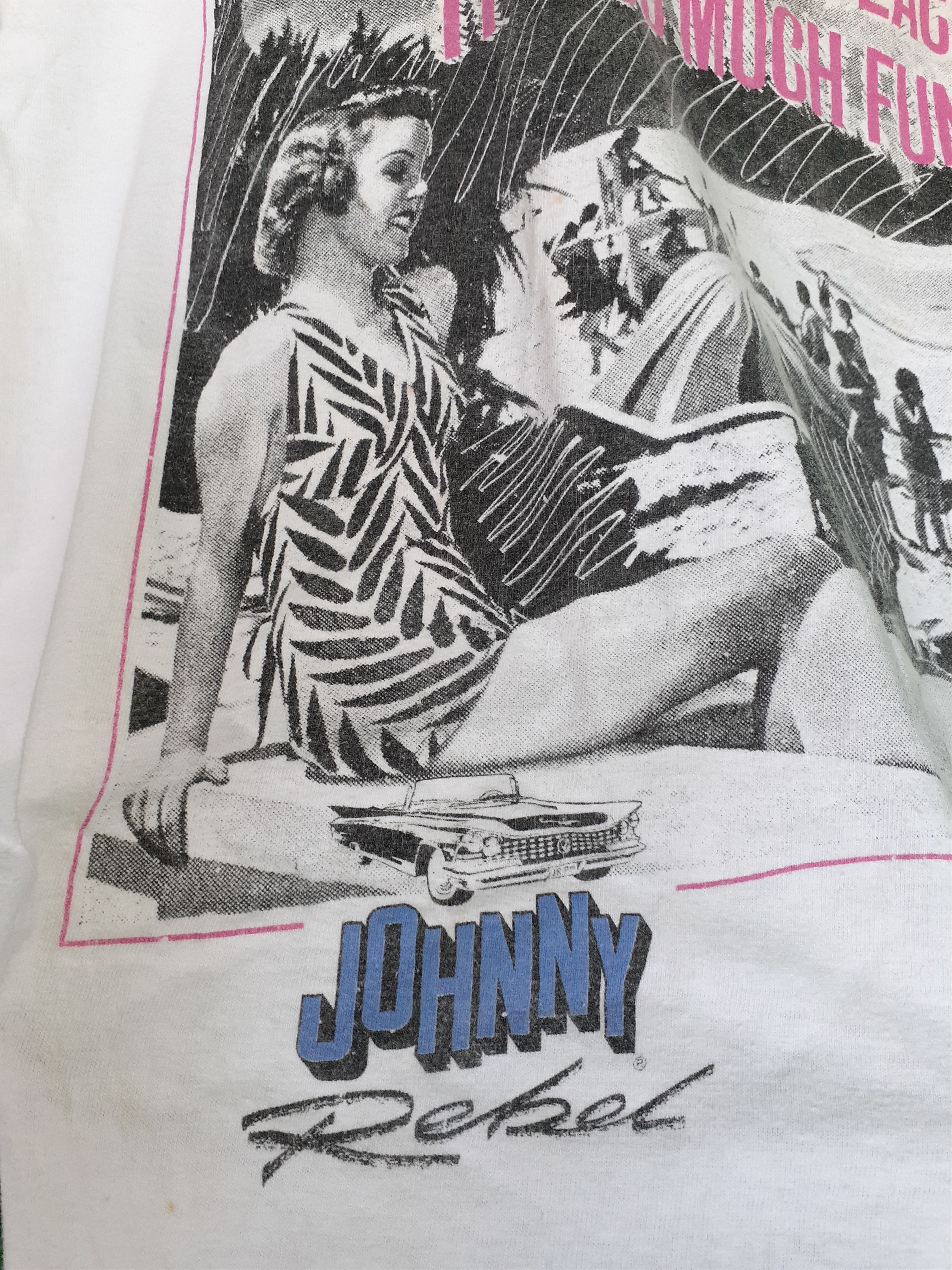 Vintage Vintage 80's Johnny Rebel Graphics Tee Size US XL / EU 56 / 4 - 4 Thumbnail