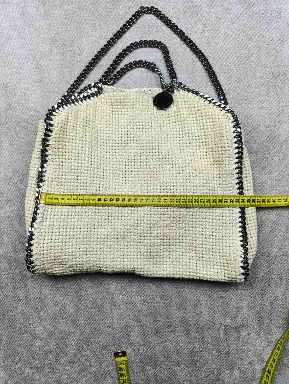 Stella McCartney STELLA MCCARTNEY FALABELLA COTTON TOTE BEIGE Size ONE SIZE - 6 Thumbnail
