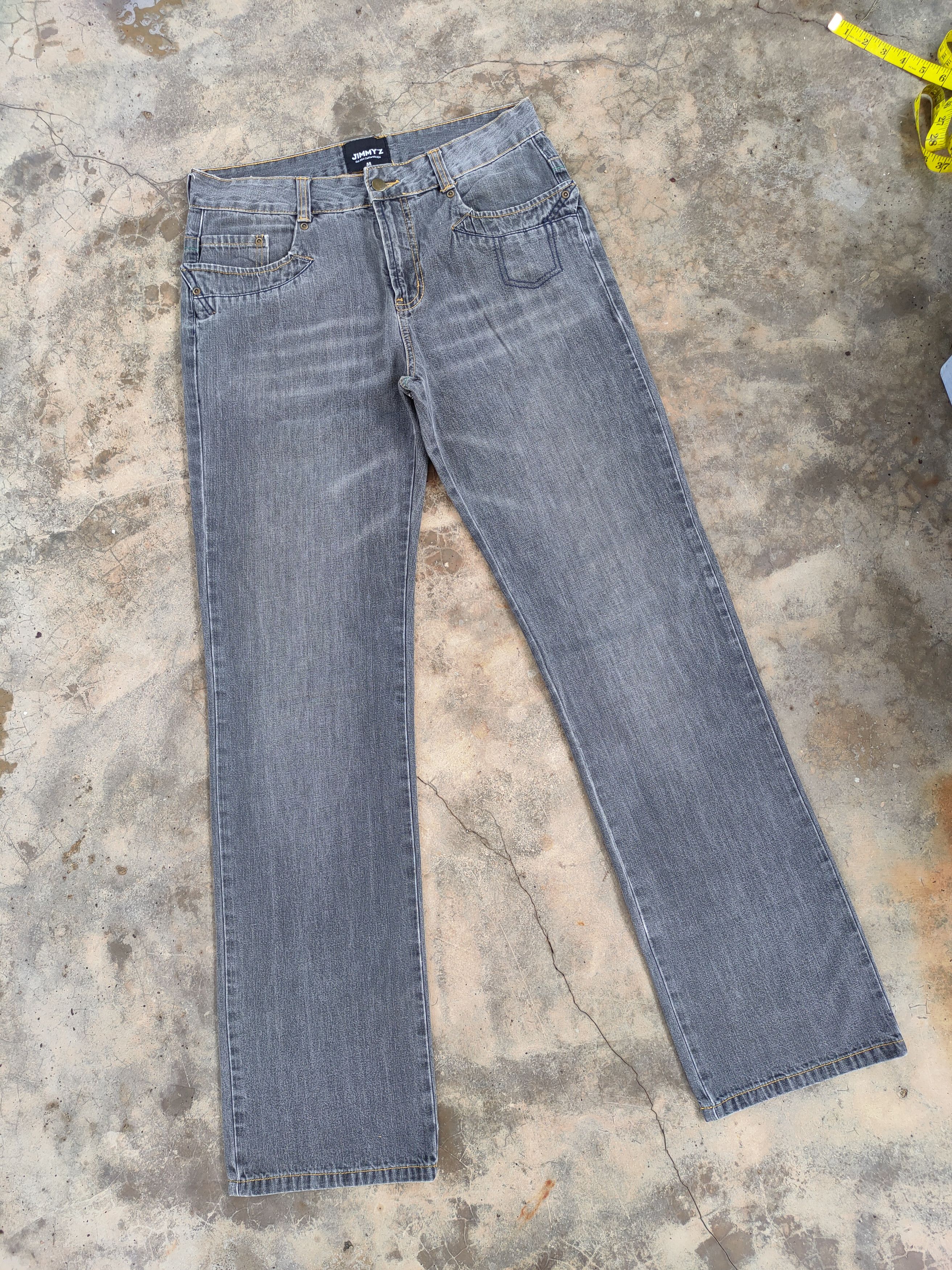 Jimmy Taverniti W32 VINTAGE JIMMY'Z FADED BLACK JEANS DENIM PANTS Size US 32 / EU 48 - 2 Thumbnail