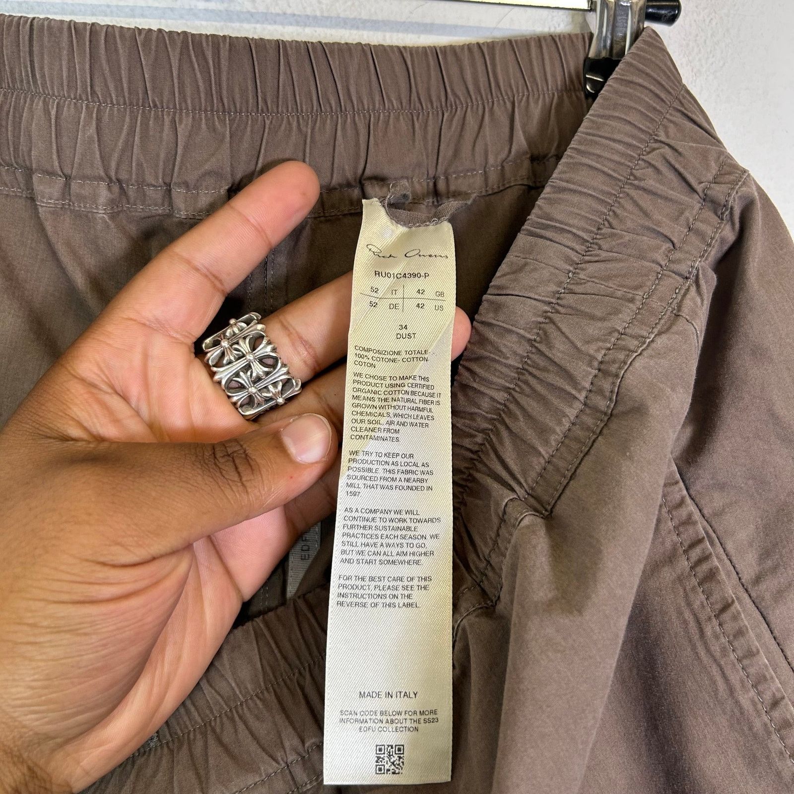 Rick Owens Rick Owens SS23 EDFU Dust Drawstring Pants Size US 36 / EU 52 - 4 Thumbnail