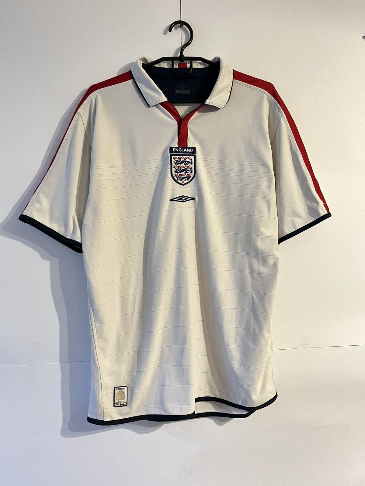 Umbro Umbro England 2003-05 Home Reversible Polo Soccer Jersey Size US L / EU 52-54 / 3 - 1 Thumbnail