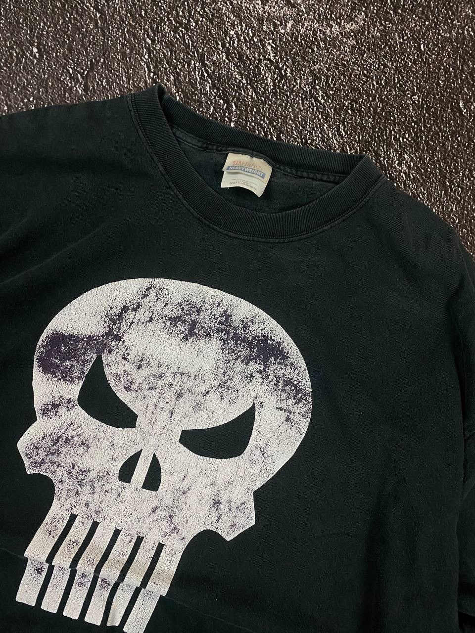 Band Tees × Vintage Vintage 90s The Punisher Skull Logo Sweatshirt misfits style Size US XL / EU 56 / 4 - 2 Thumbnail