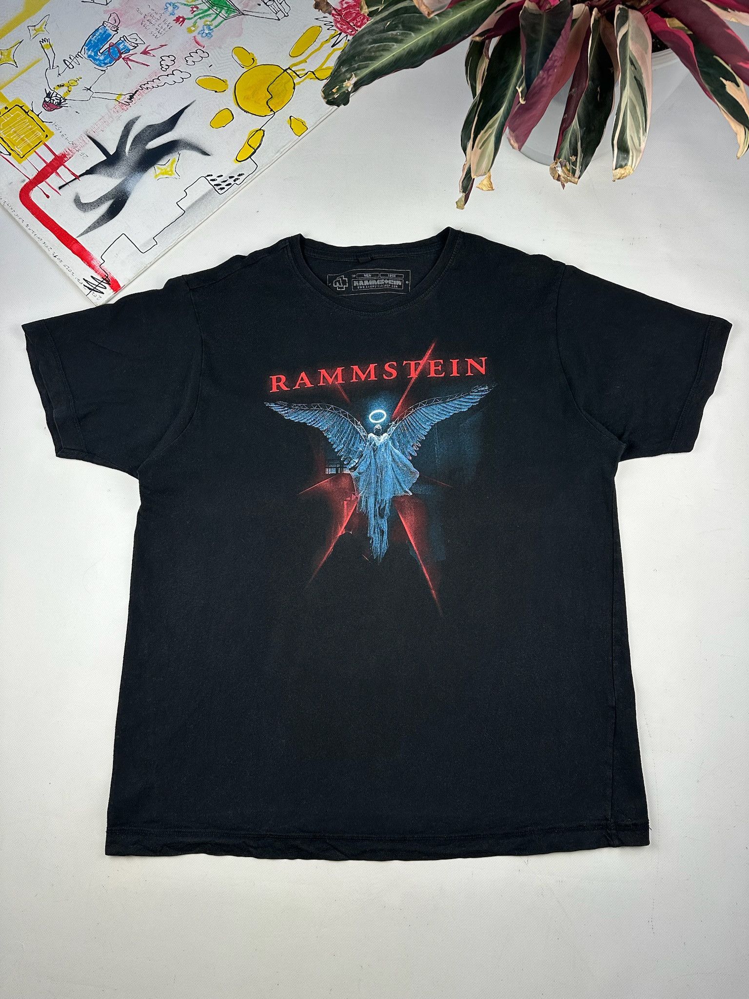 Band Tees Vintage Rammstein Graphic Print Rock Band T-Shirt Size US XL / EU 56 / 4 - 1 Thumbnail