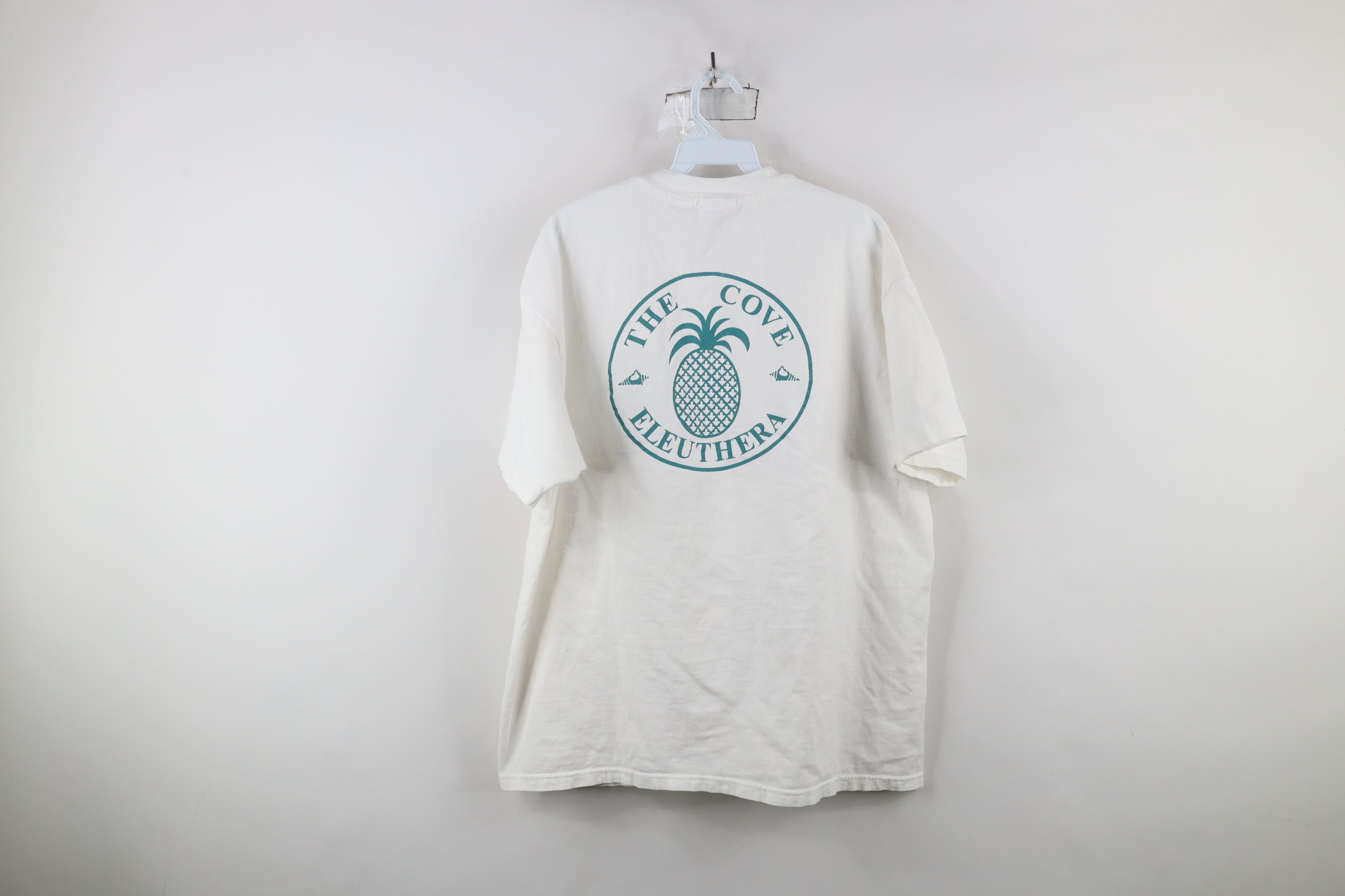 Vintage Vintage 90s Cove Eleuthera Bahamas Pineapple T-Shirt White Size US XL / EU 56 / 4 - 8 Thumbnail